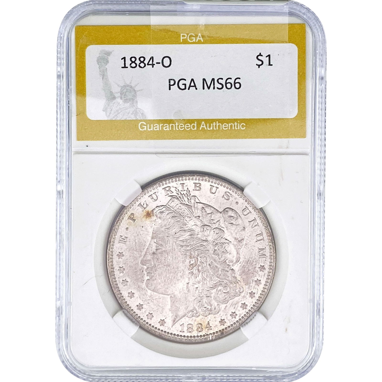 1884-O Morgan Silver Dollar PGA MS66: 1884-O Morgan Silver Dollar PGA MS66