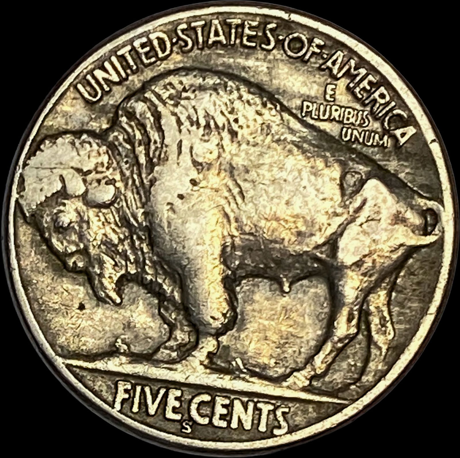 1920-S Buffalo Nickel NEARLY UNCIRCULATED - 2