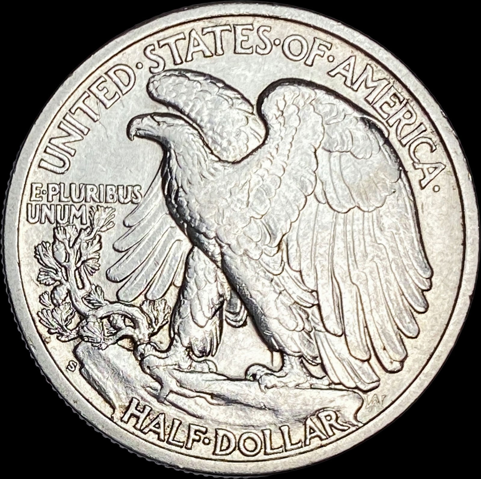 1936-S Silver Walking Liberty Half Dollar CHOICE AU - 2