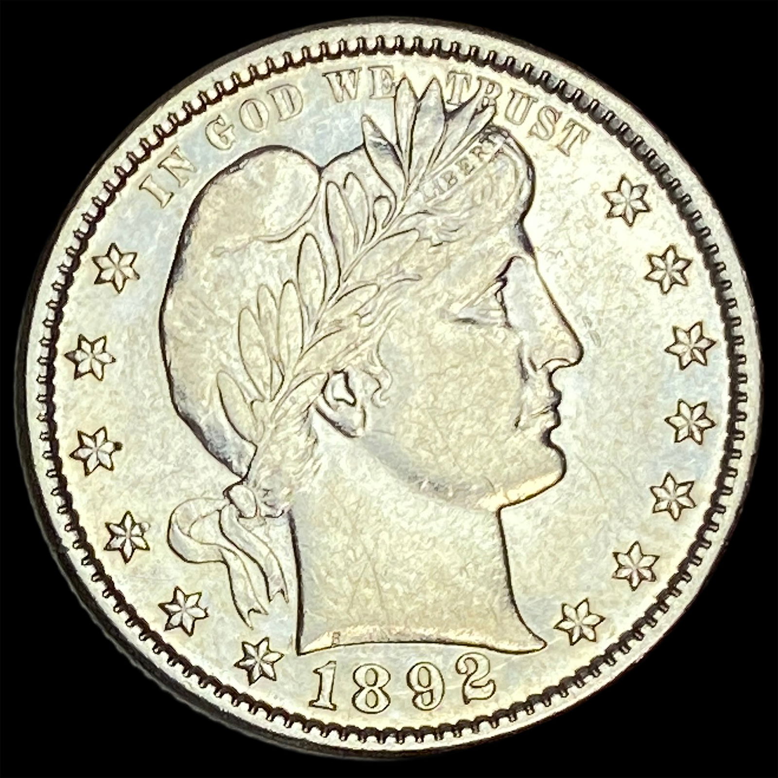 1892 Silver Barber Quarter CLOSELY UNCIRCULATED (1 of 2)