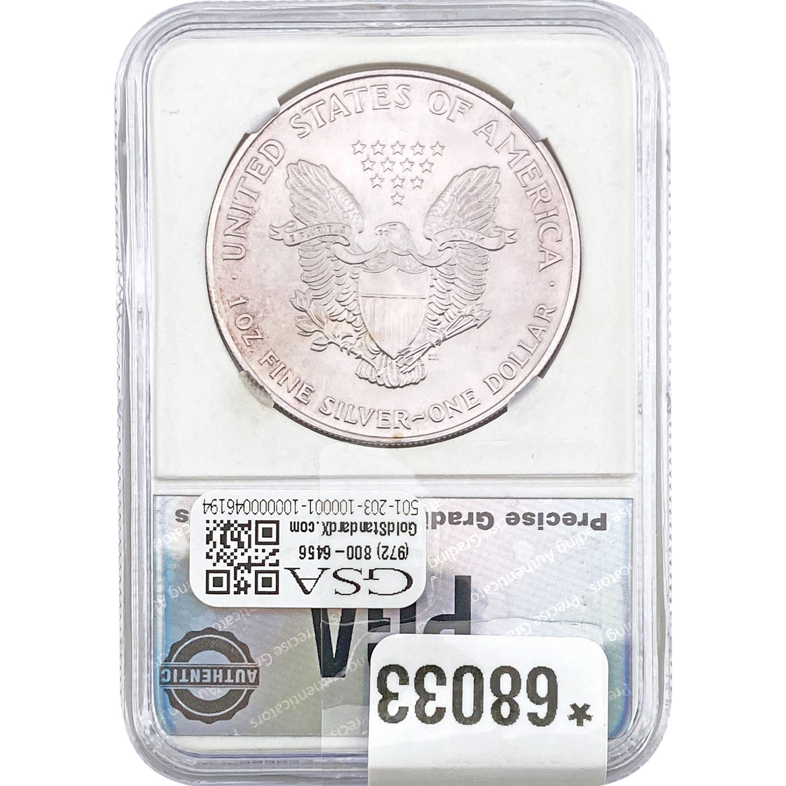 1995 Silver Eagle PGA MS69 - 2