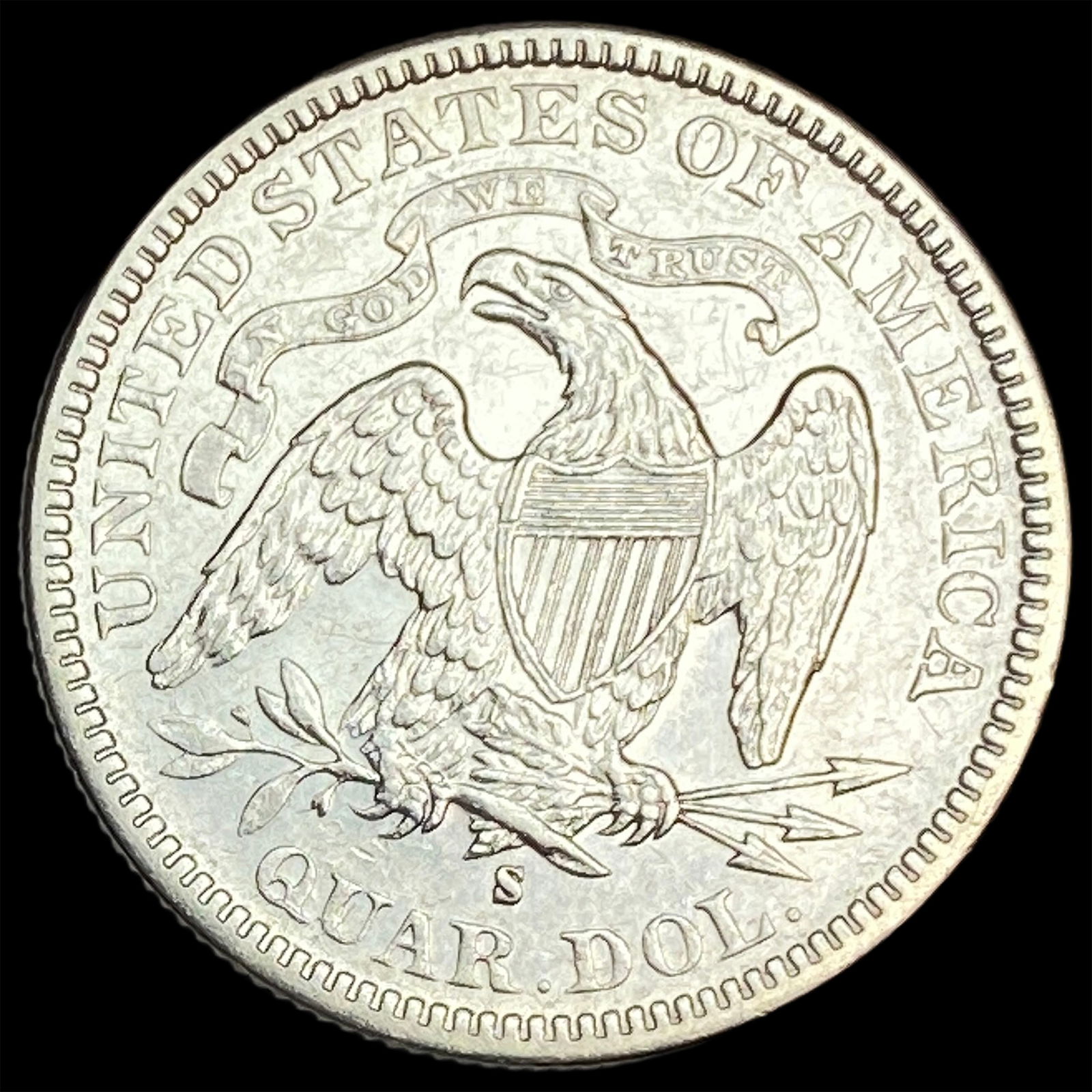 1877-S Silver Seated Liberty Quarter CLOSELY UNCIRCULATED - 2