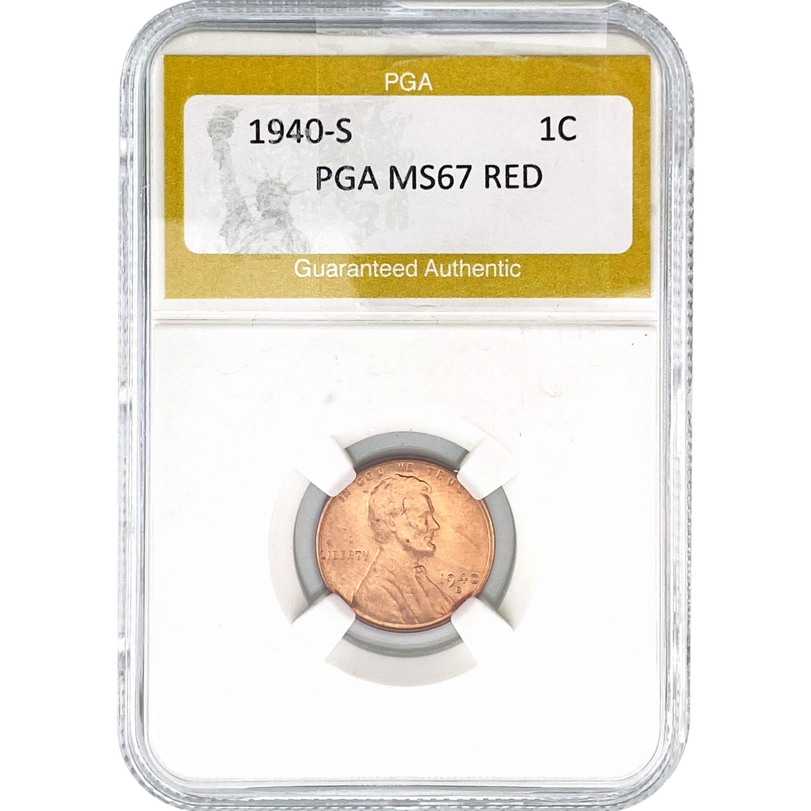1940-S Wheat Cent PGA MS67 RED (1 of 2)