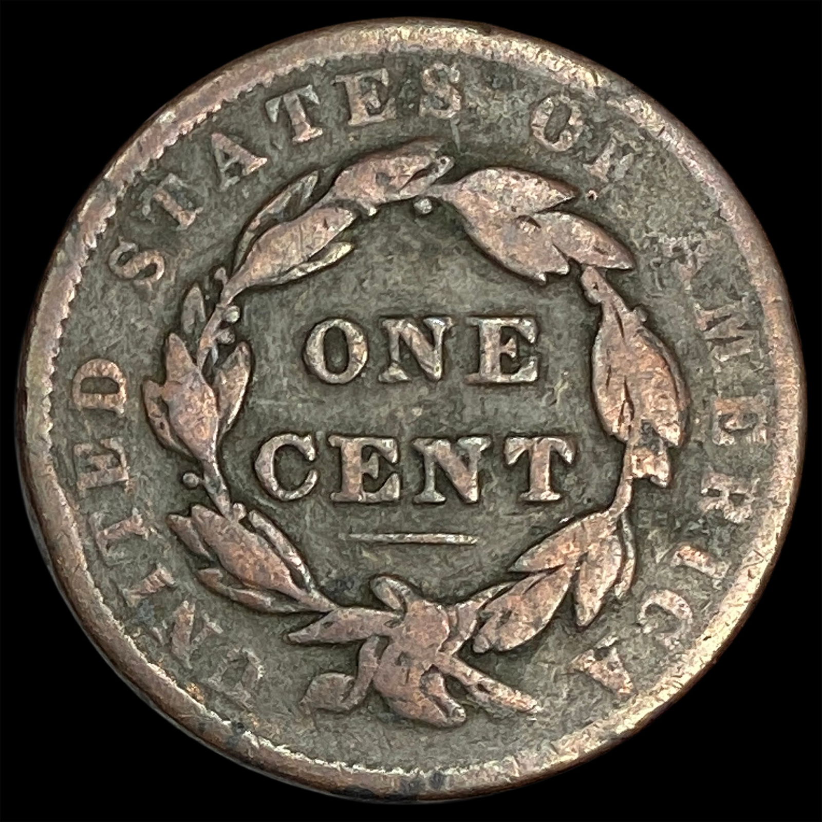1838 Coronet Head Large Cent NICELY CIRCULATED - 2