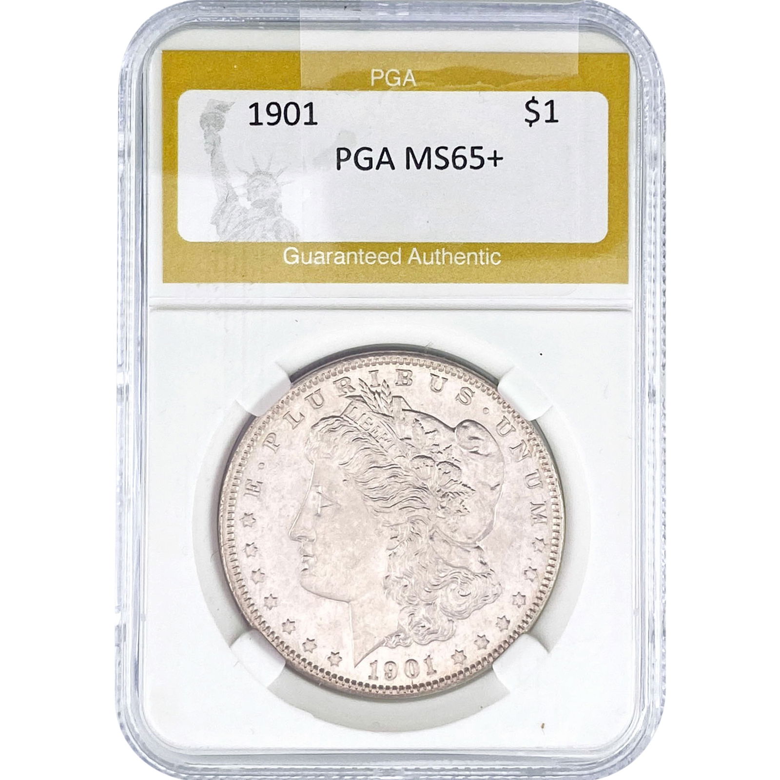 1901 Morgan Silver Dollar PGA MS65+: 1901 Morgan Silver Dollar PGA MS65+