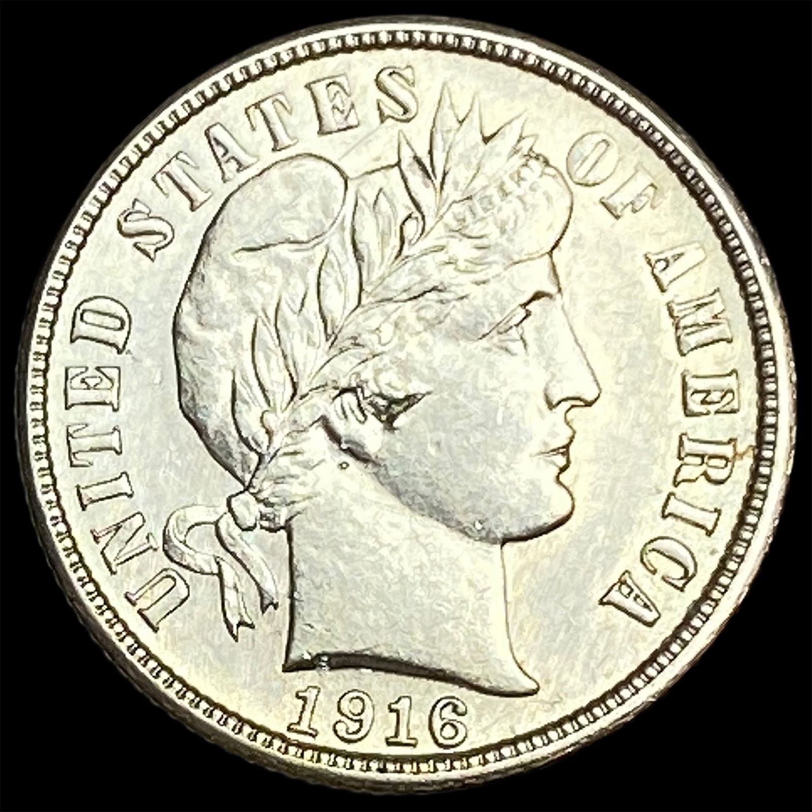 1916-S Silver Barber Dime CLOSELY UNCIRCULATED (1 of 2)