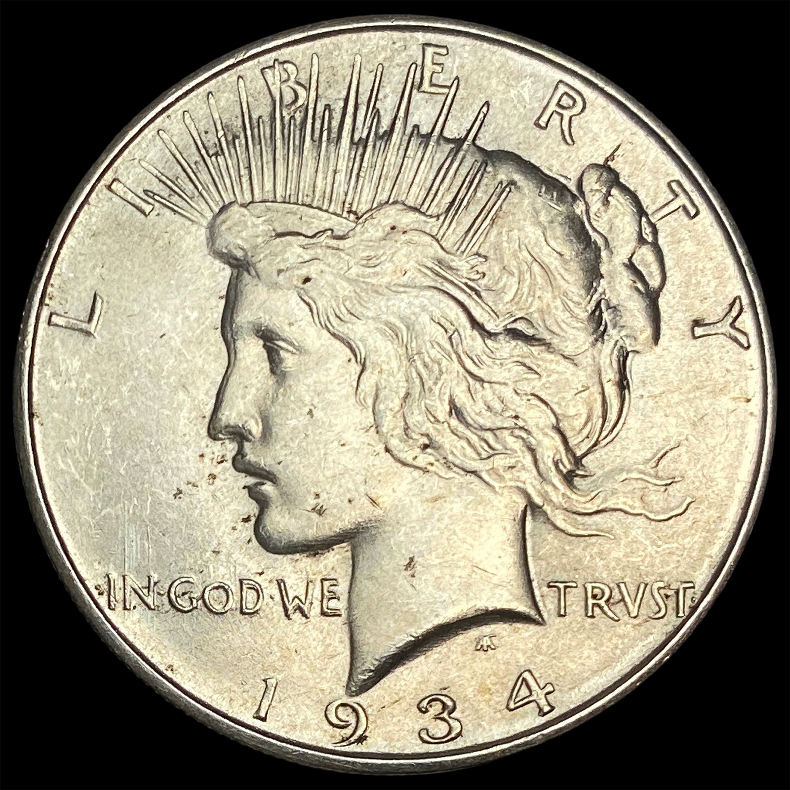 1934-D Silver Peace Dollar CHOICE BU (1 of 2)