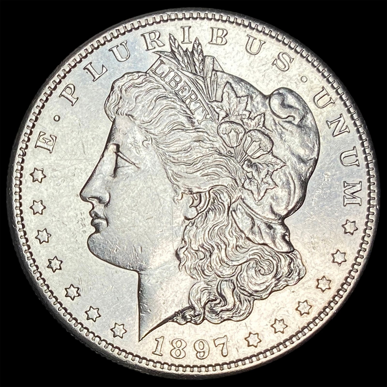1897-S Silver Morgan Dollar CLOSELY UNCIRCULATED: 1897-S Silver Morgan Dollar CLOSELY UNCIRCULATED