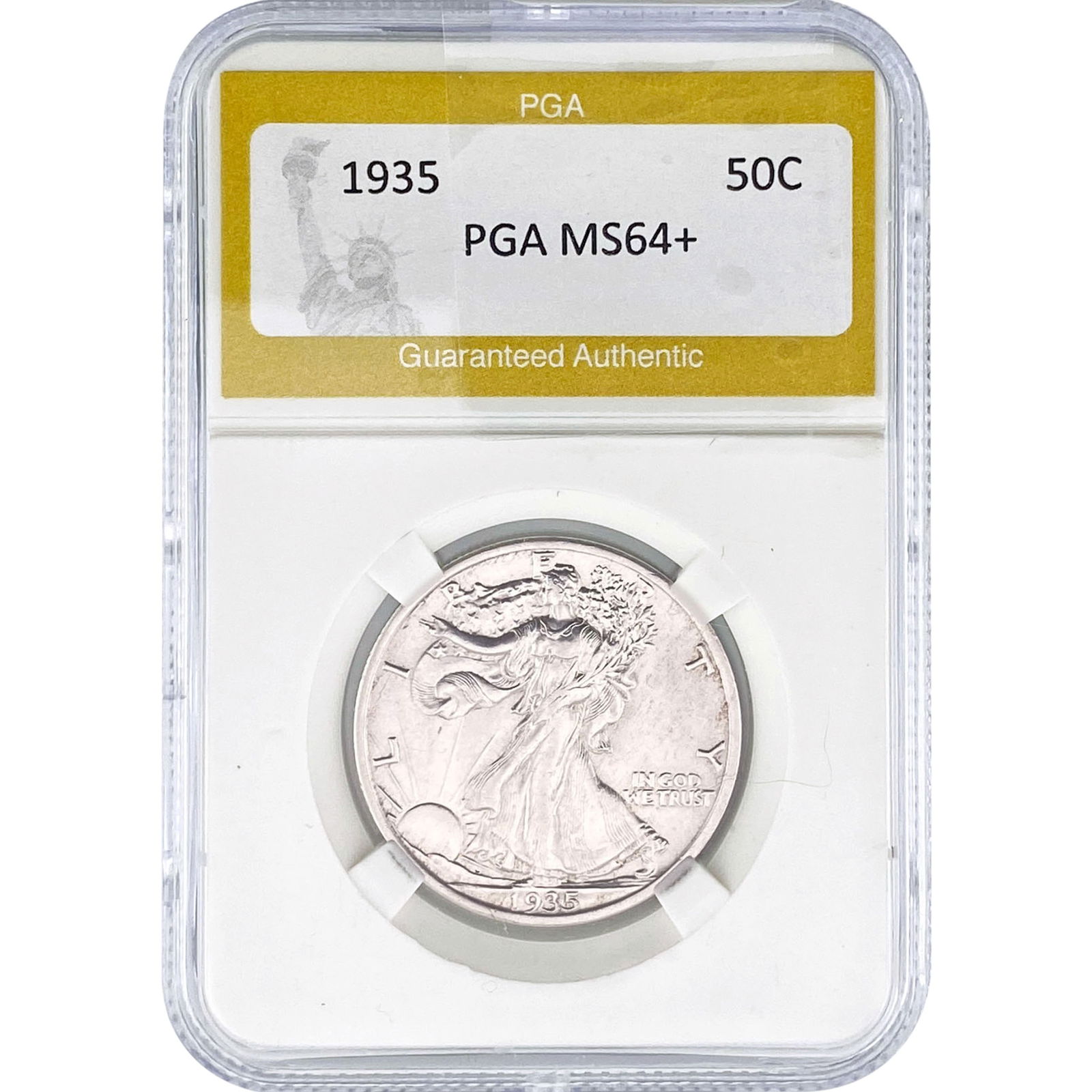 1935 Walking Liberty Half Dollar PGA MS64+: 1935 Walking Liberty Half Dollar PGA MS64+