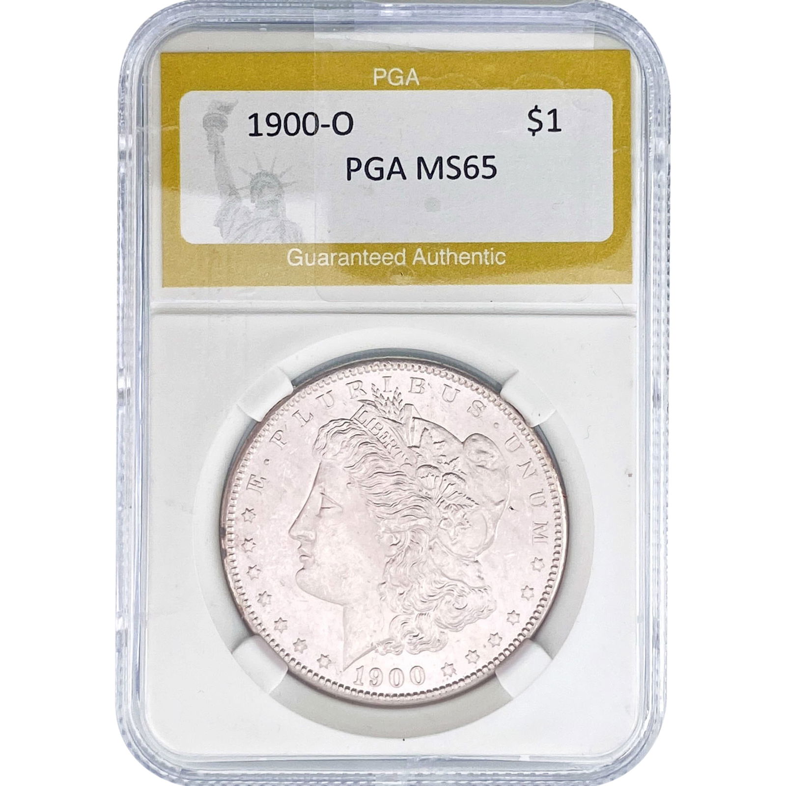 1900-O Morgan Silver Dollar PGA MS65: 1900-O Morgan Silver Dollar PGA MS65