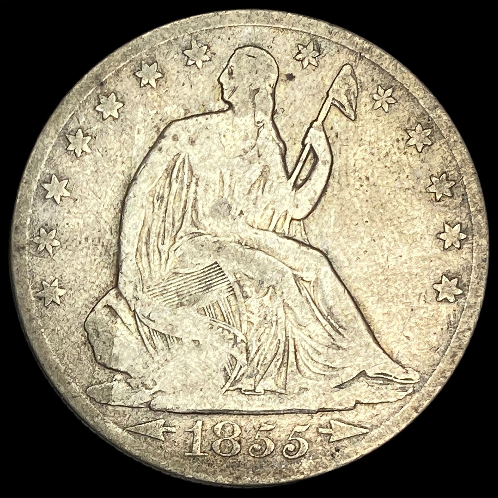 1855-O Silver Half Dollar (Arrows) NICELY CIRCULATED (1 of 2)