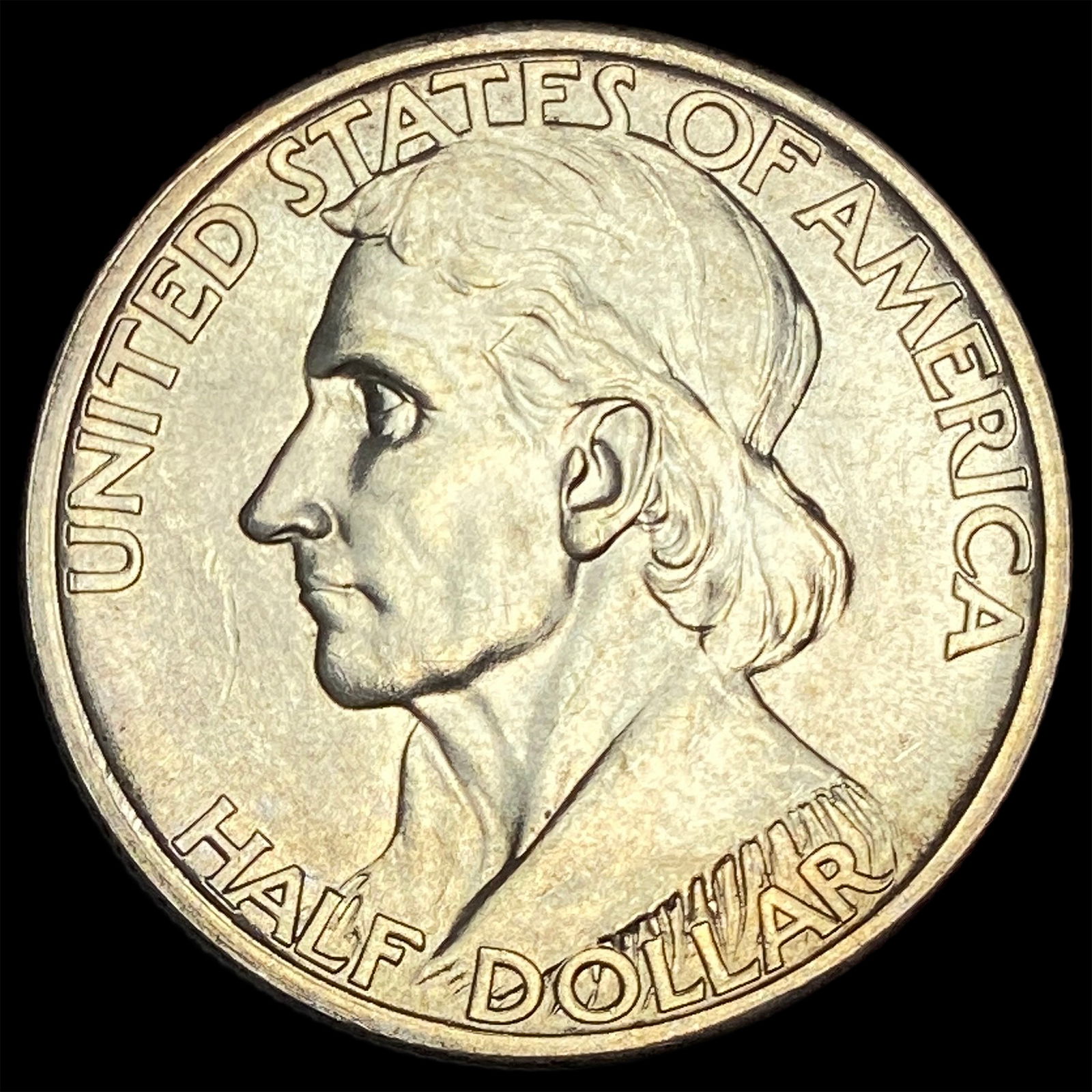 1935 Silver Half Dollar Daniel Boone Commemorative CHOICE BU (1 of 2)
