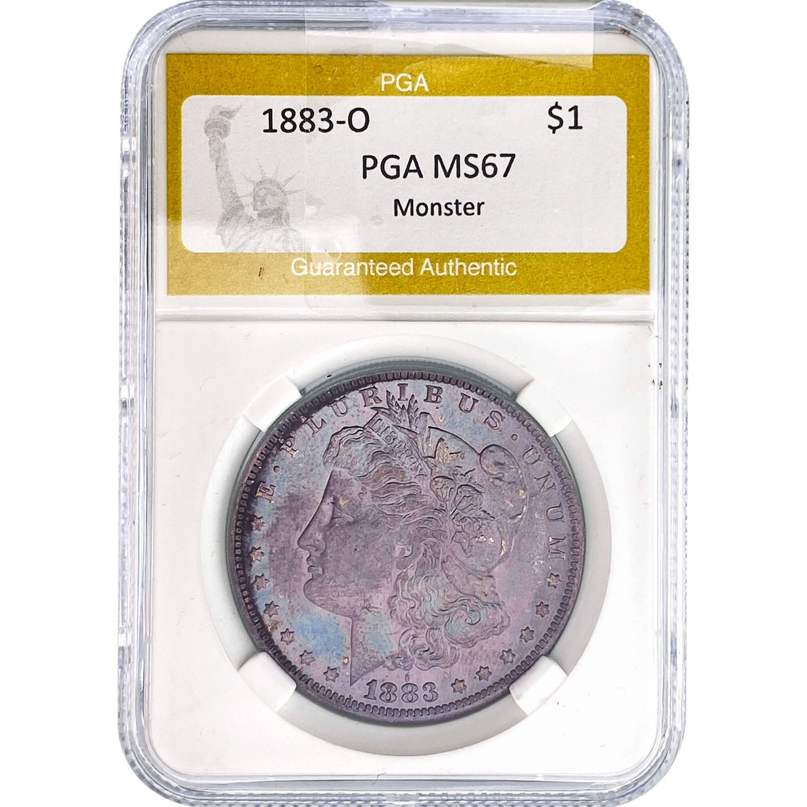 1883-O Morgan Silver Dollar PGA MS67 Monster: 1883-O Morgan Silver Dollar PGA MS67 Monster