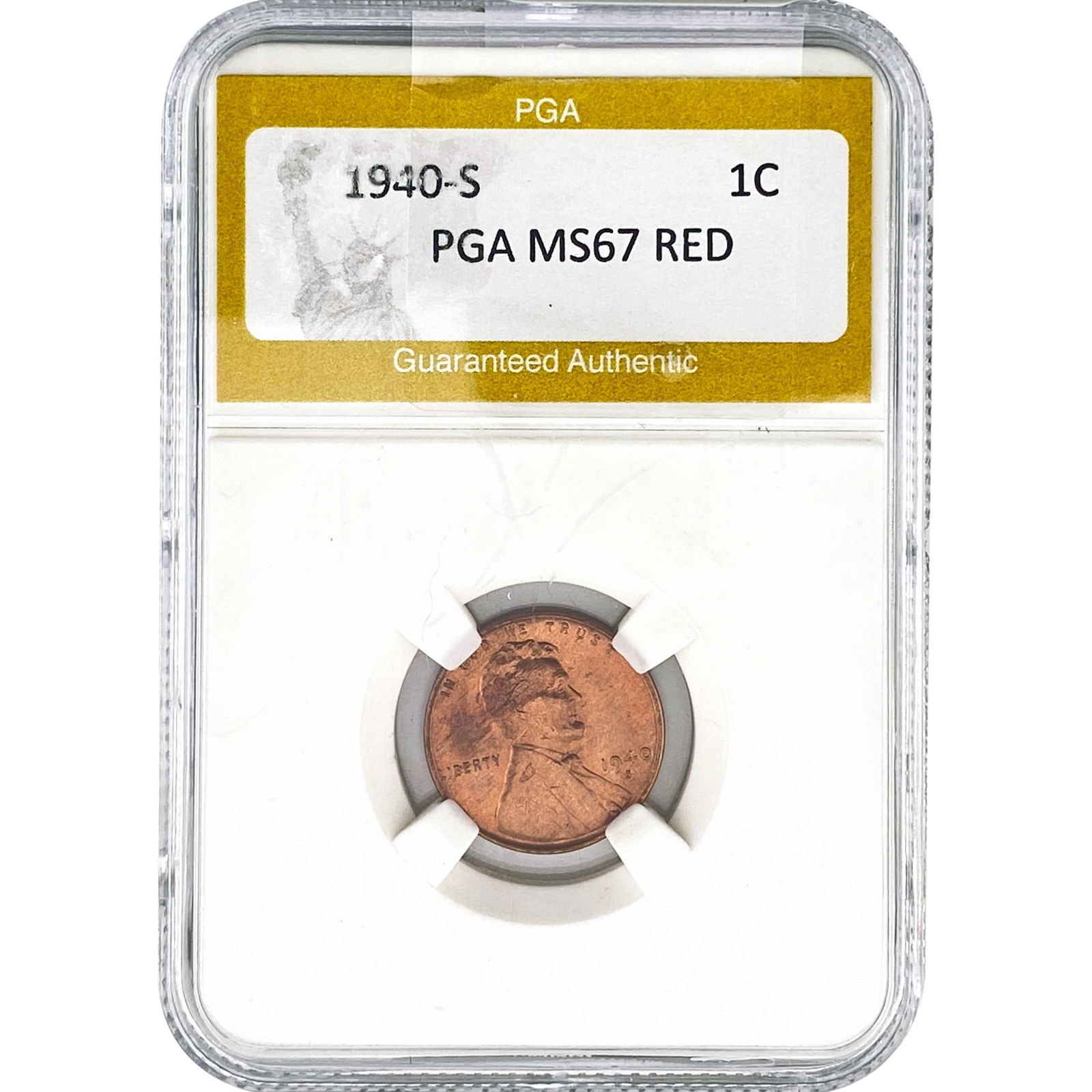 1940-S Wheat Cent PGA MS67 RED (1 of 2)