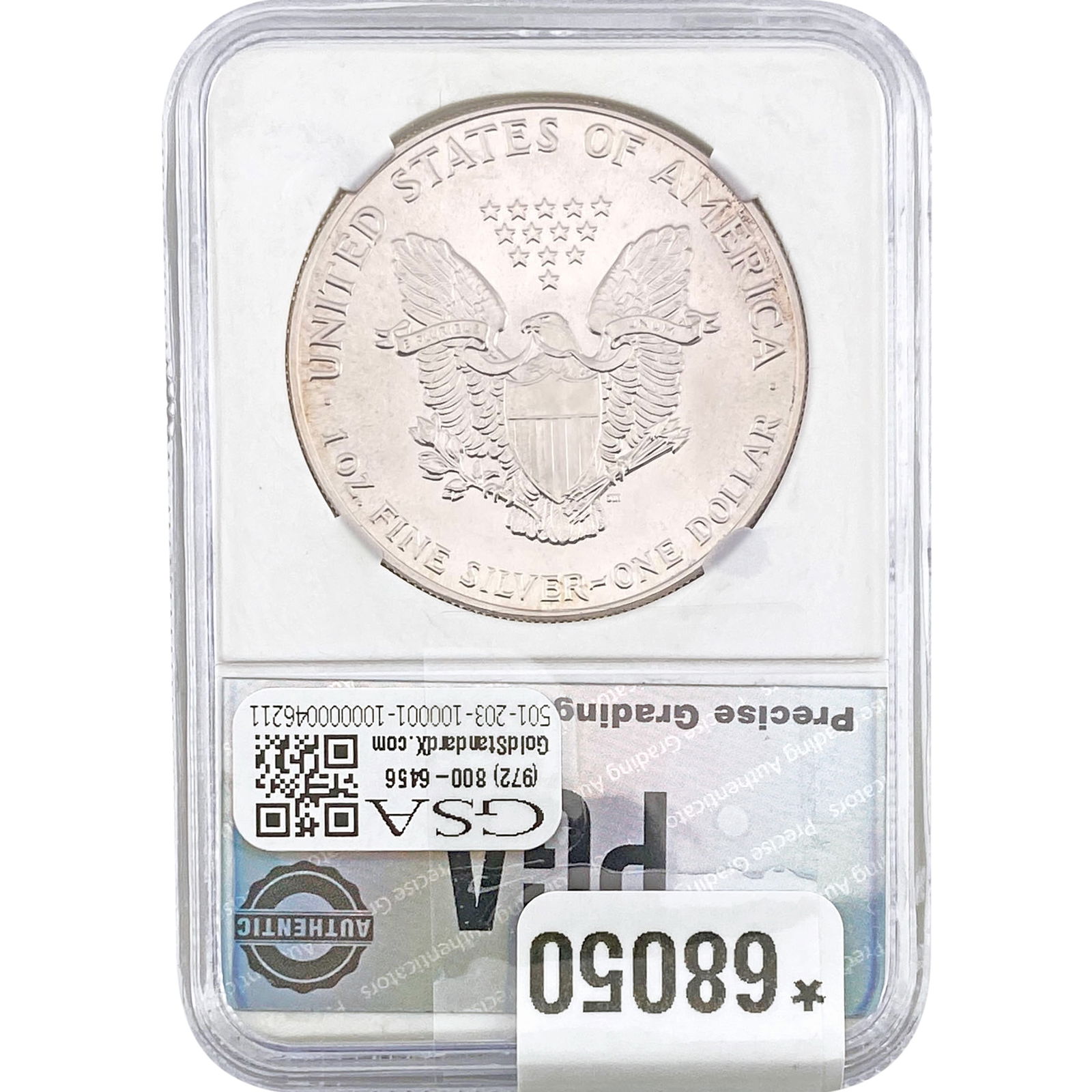 1986 Silver Eagle PGA MS69 - 2