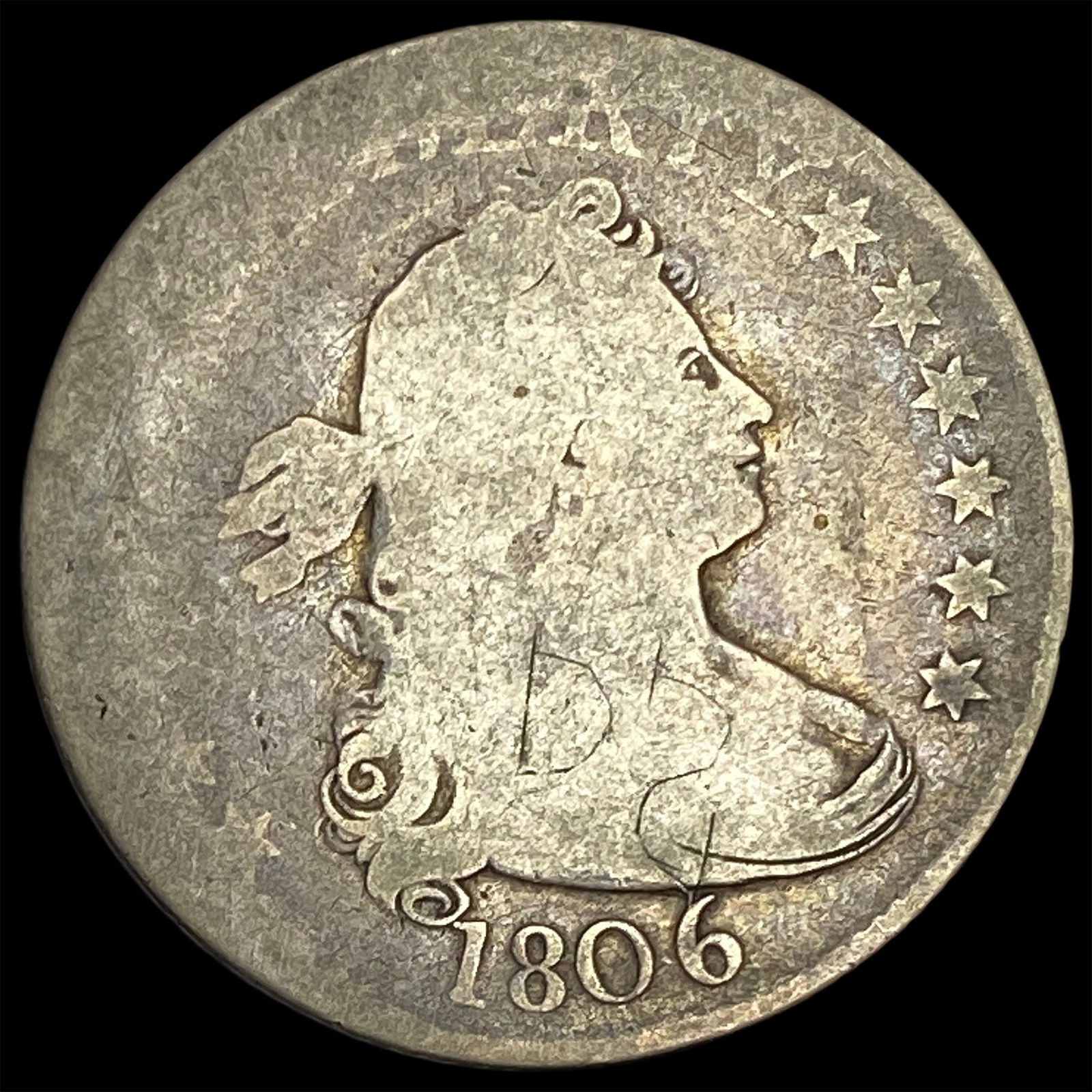 1806 Draped Bust Half Dollar NICELY CIRCULATED (1 of 2)
