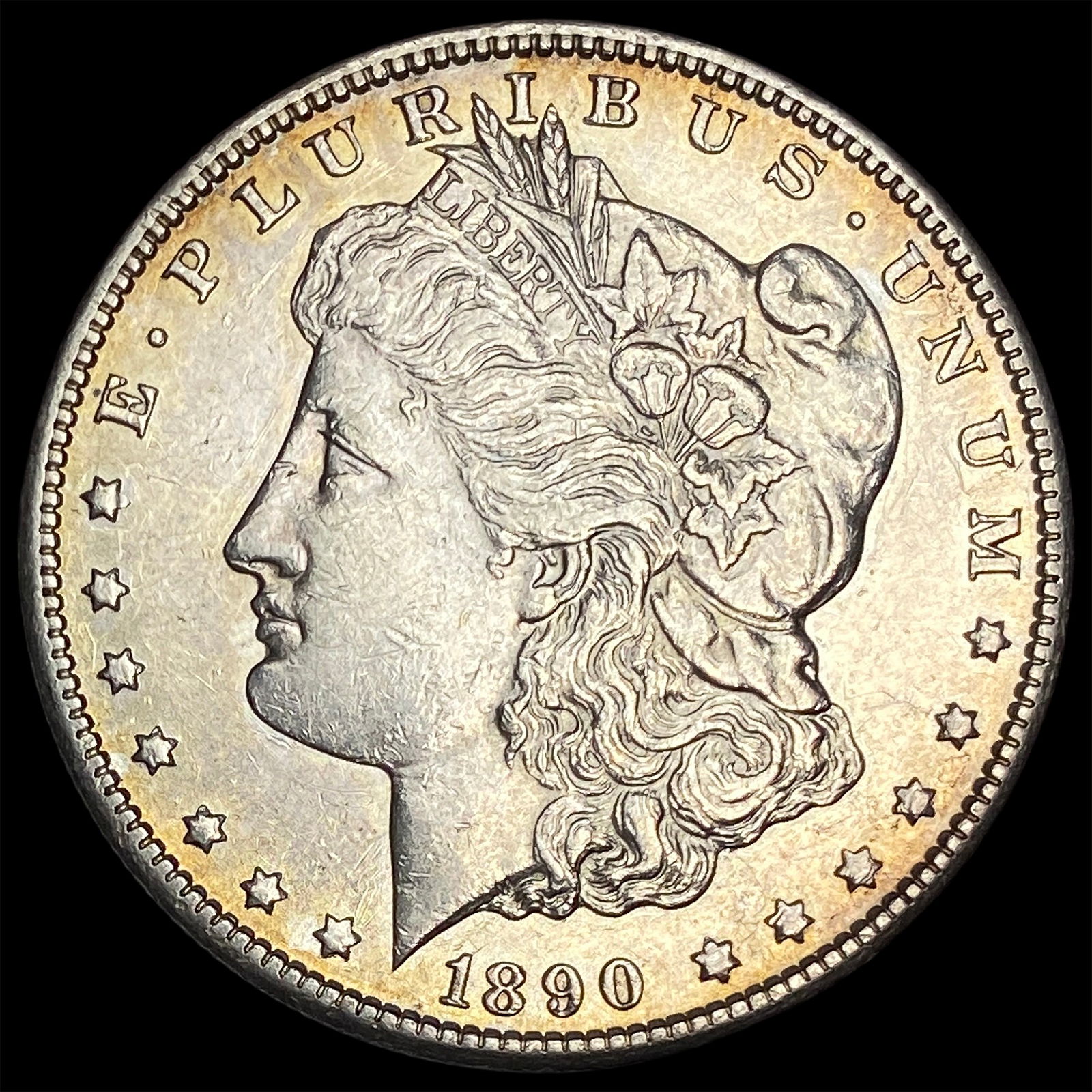 1890-CC Silver Morgan Dollar CLOSELY UNCIRCULATED: 1890-CC Silver Morgan Dollar CLOSELY UNCIRCULATED