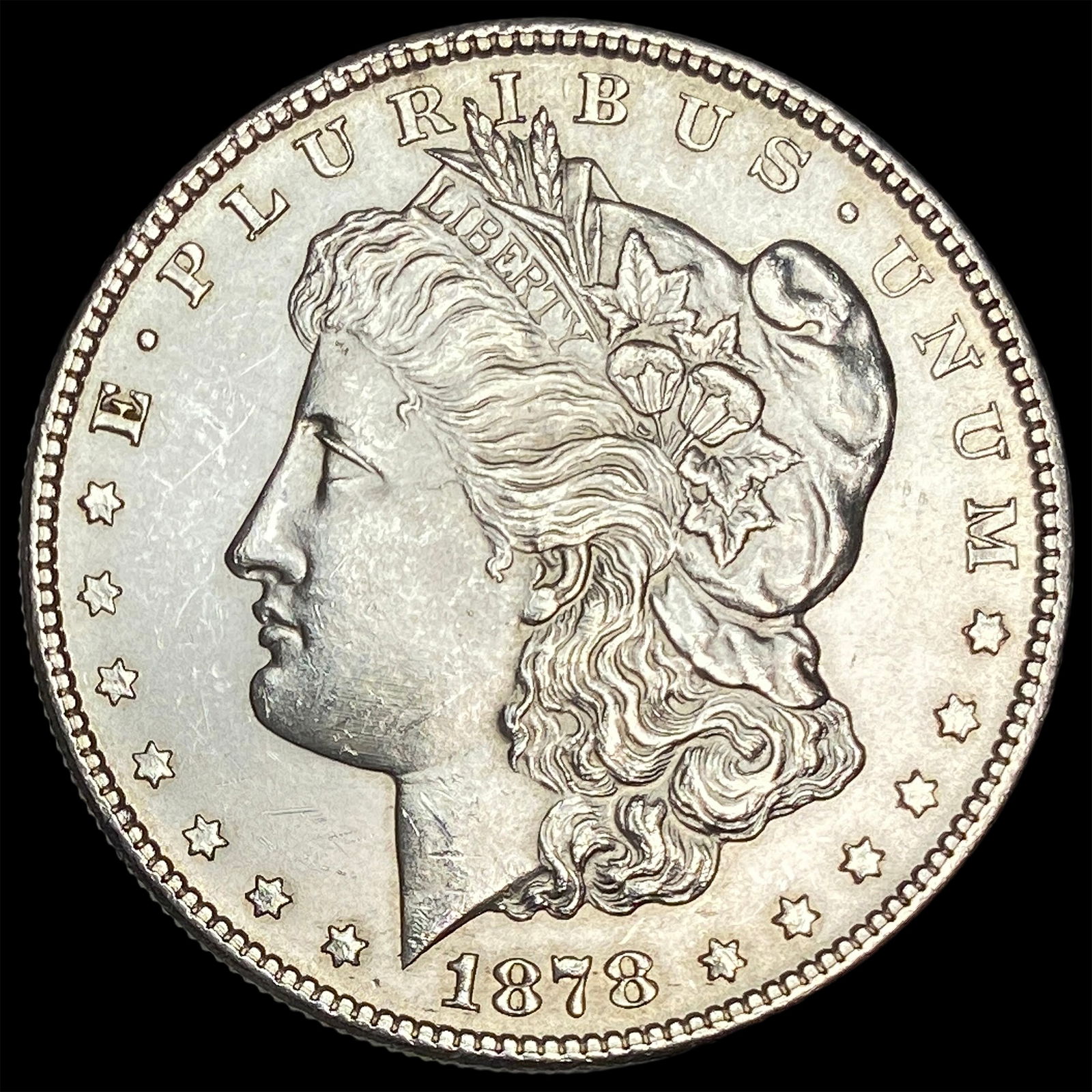 1878-S Silver Morgan Dollar CHOICE BU (1 of 2)