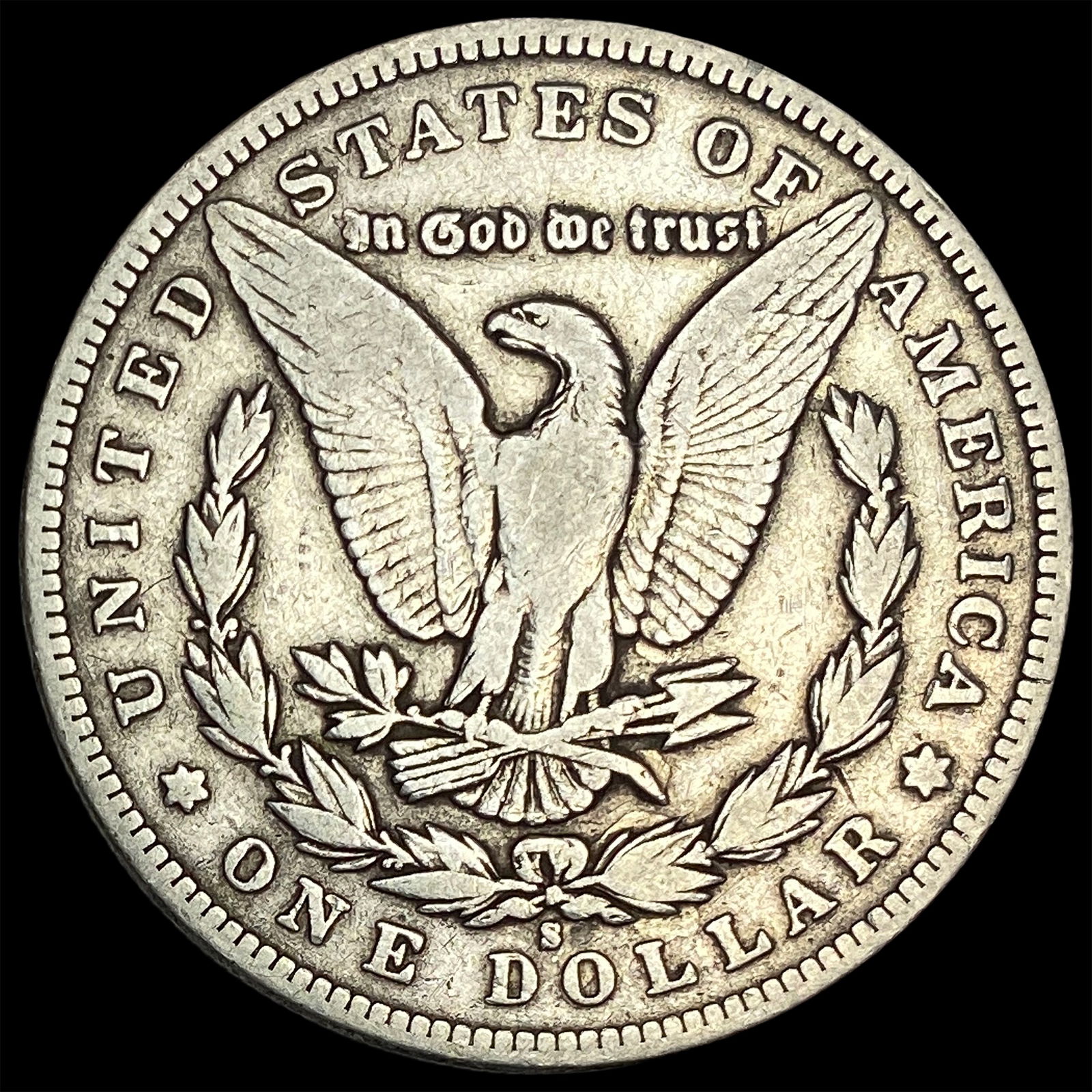 1896-S Silver Morgan Dollar LIGHTLY CIRCULATED - 2