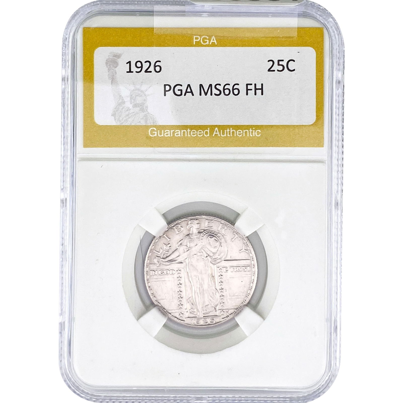 1926 Standing Liberty Quarter PGA MS66 FH: 1926 Standing Liberty Quarter PGA MS66 FH