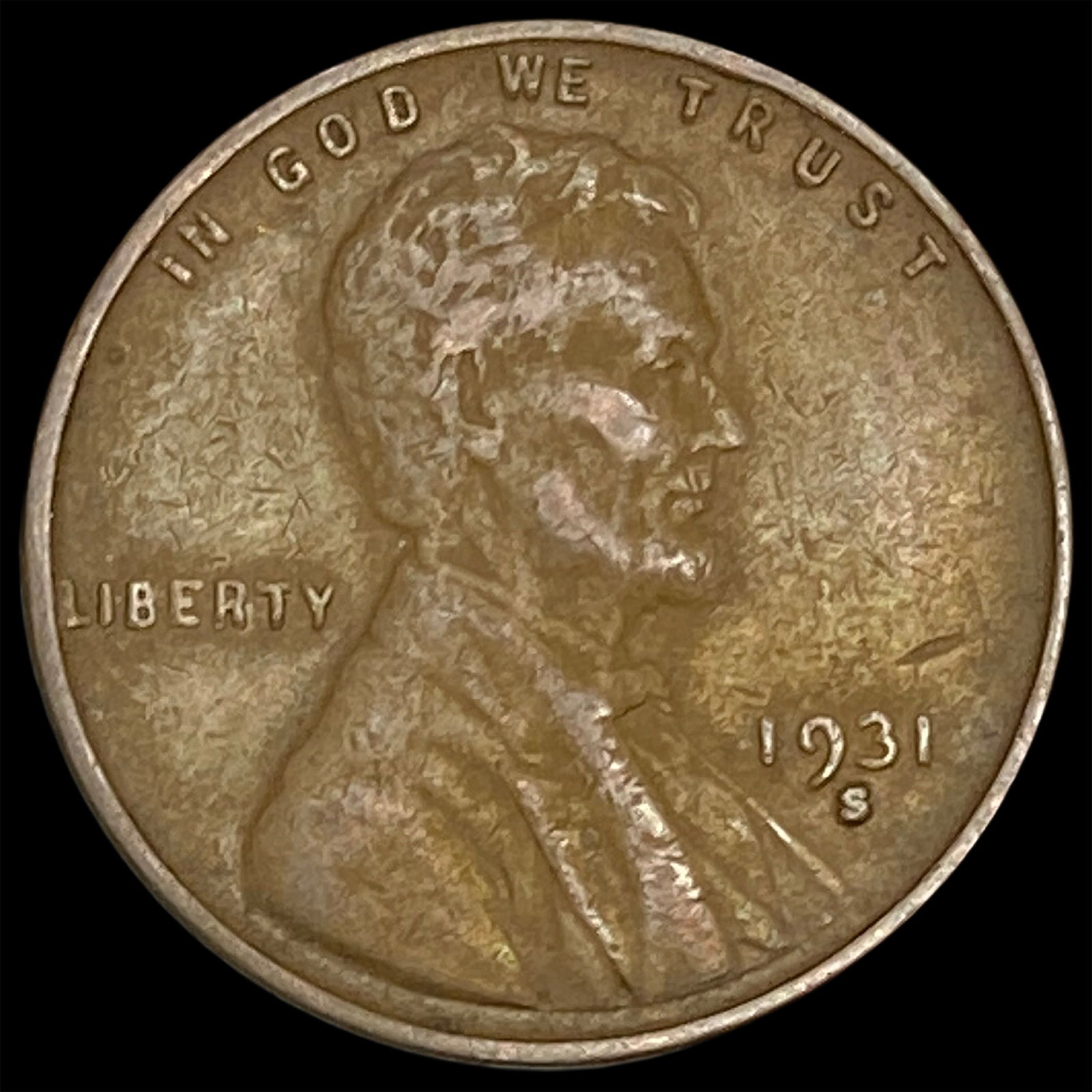 1931-S Lincoln Wheat Cent NEARLY UNCIRCULATED (1 of 2)