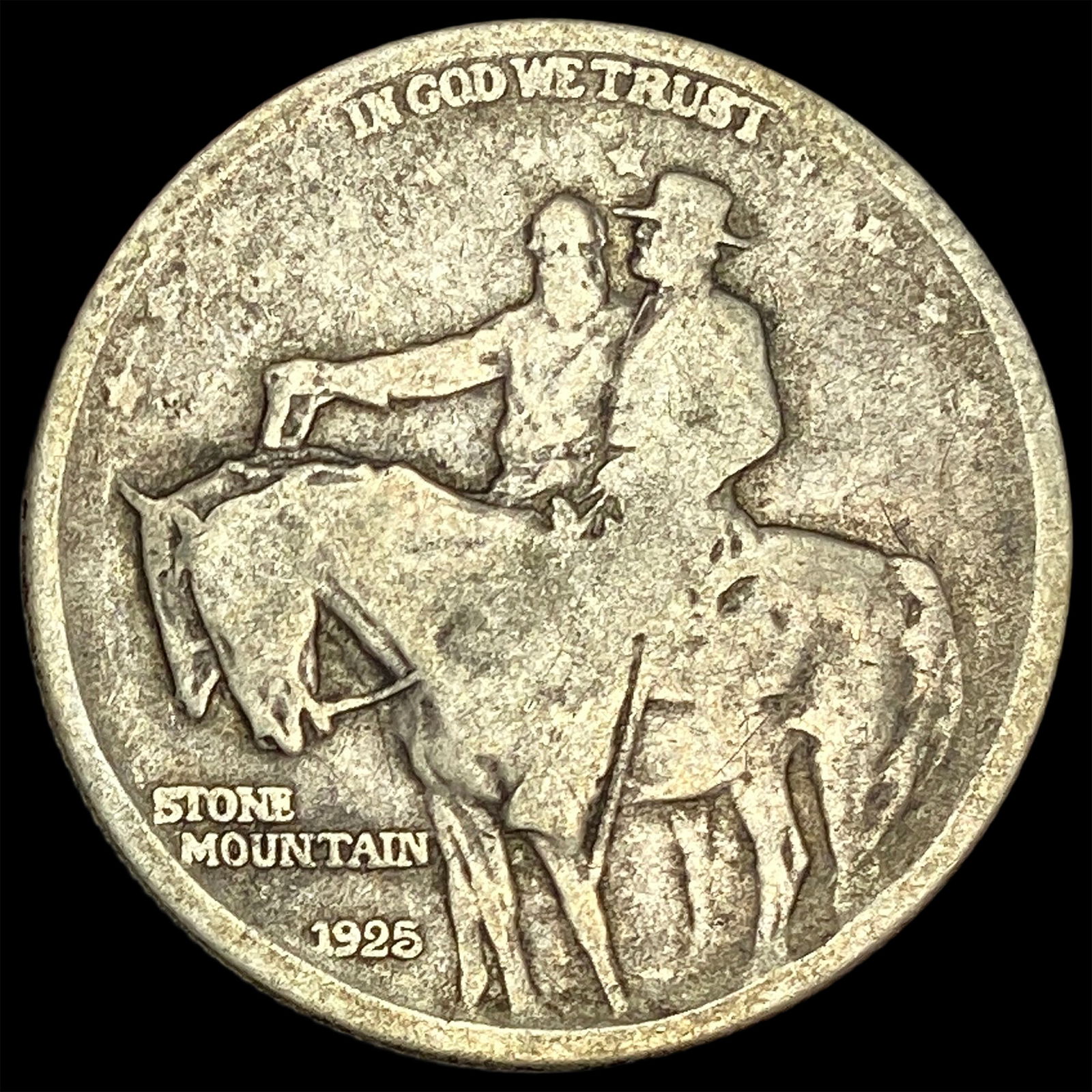 1925 Silver Stone Mountain Half Dollar NICELY CIRCULATED (1 of 2)