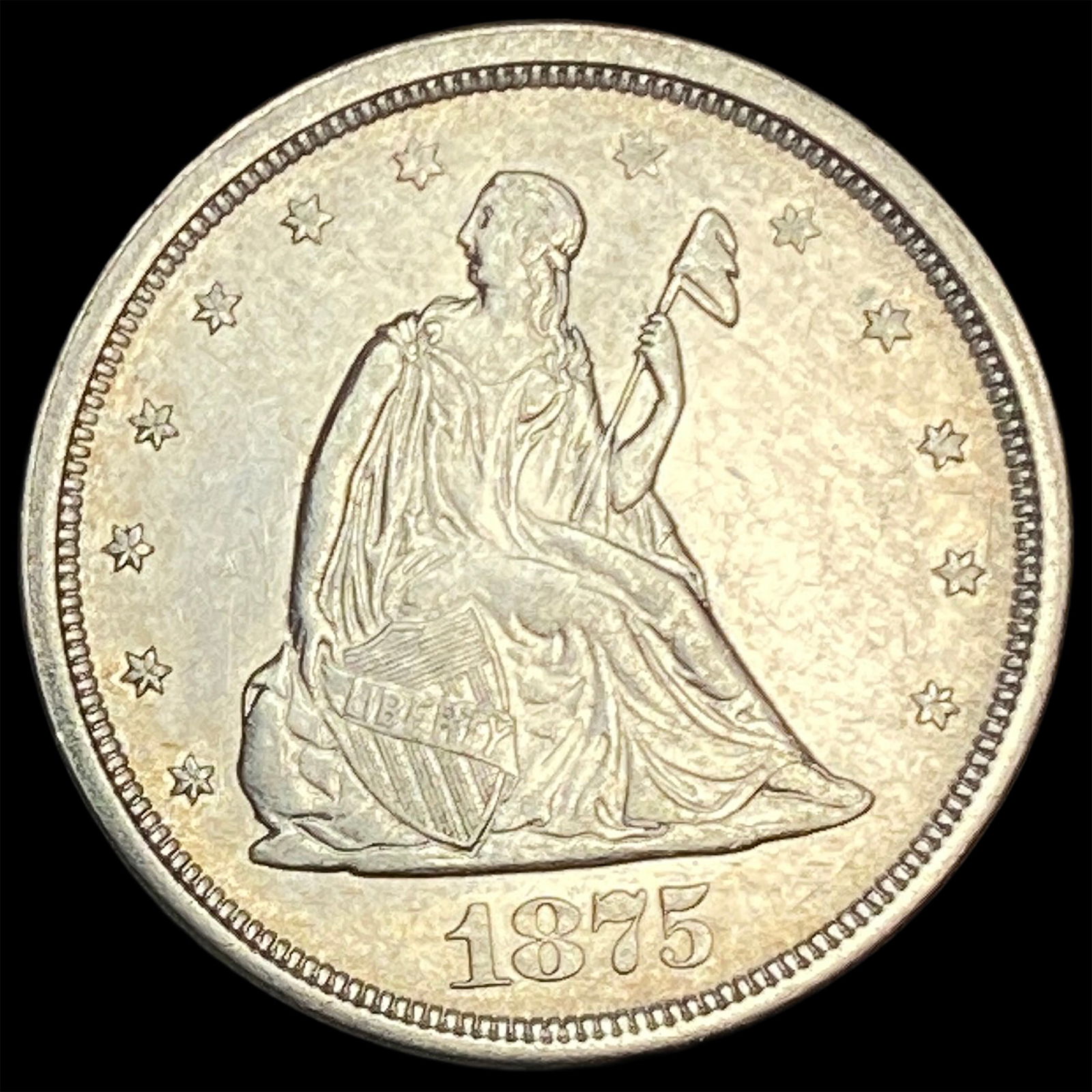 1875-S Silver Twenty Cents CLOSELY UNCIRCULATED (1 of 2)