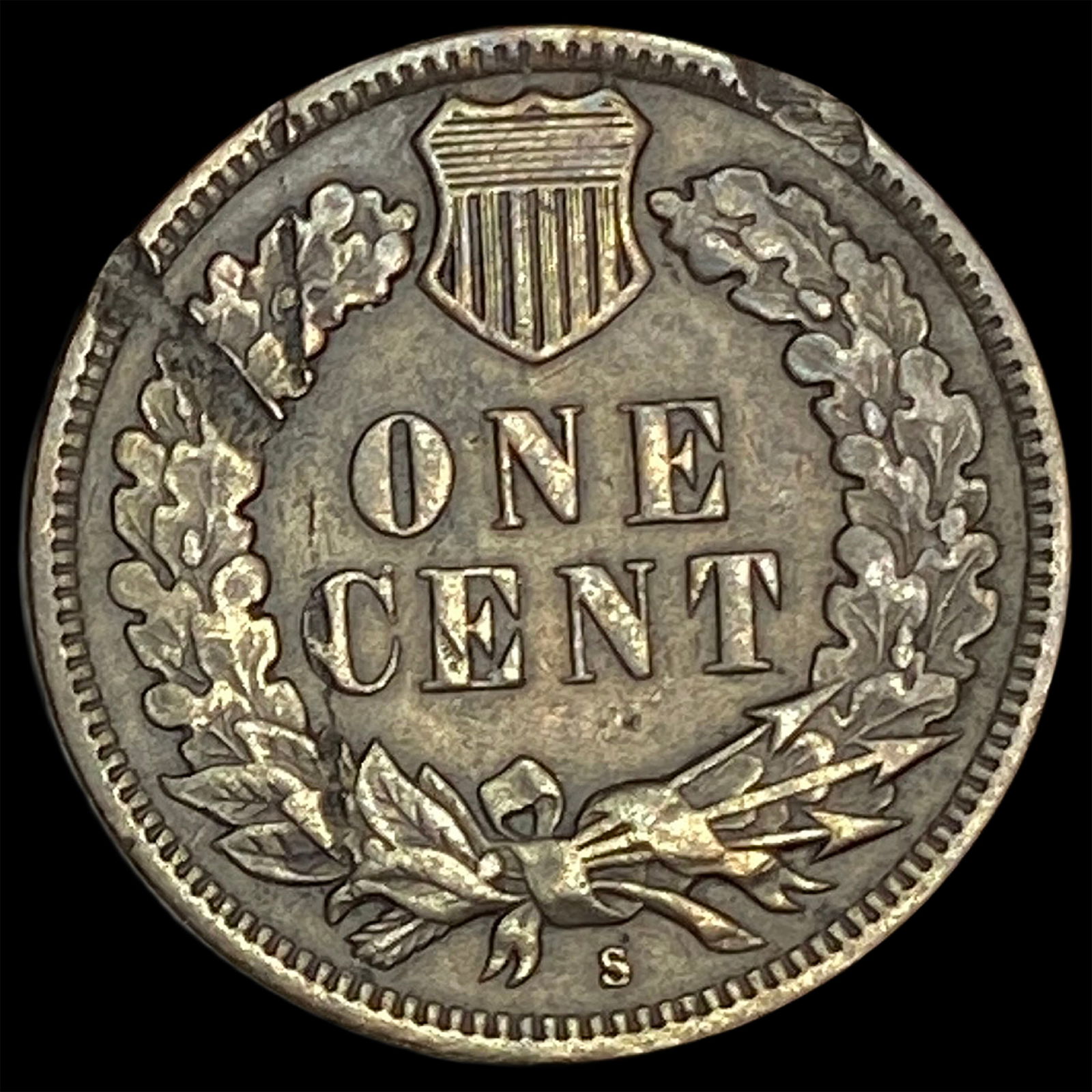 1908-S Indian Head Cent NEARLY UNCIRCULATED - 2
