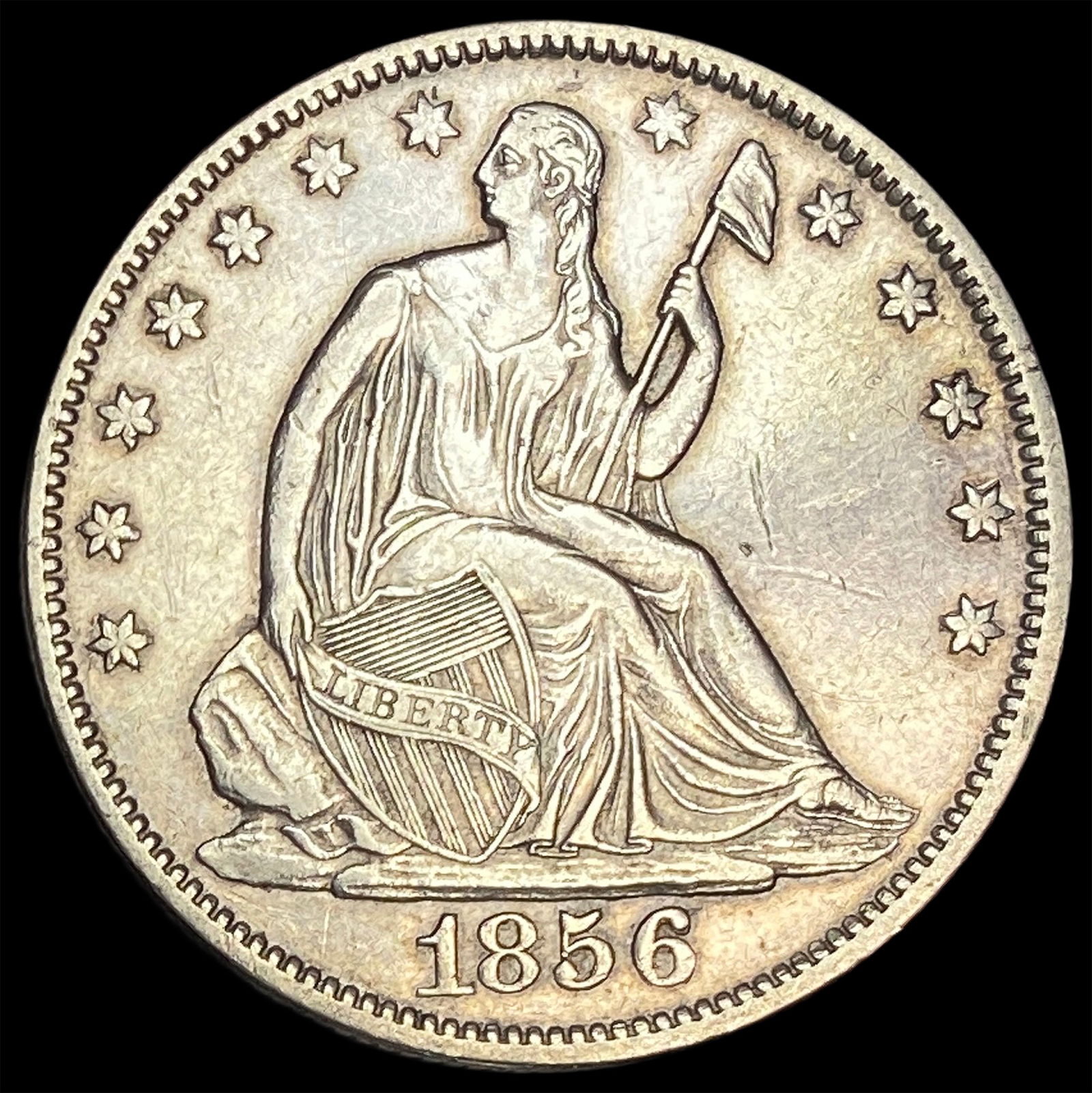 1856-O Silver Half Dollar CLOSELY UNCIRCULATED (1 of 2)
