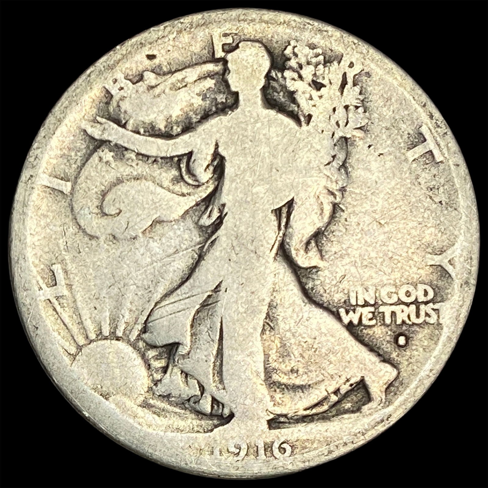 1916 Walking Liberty Half Dollar NICELY CIRCULATED (1 of 2)