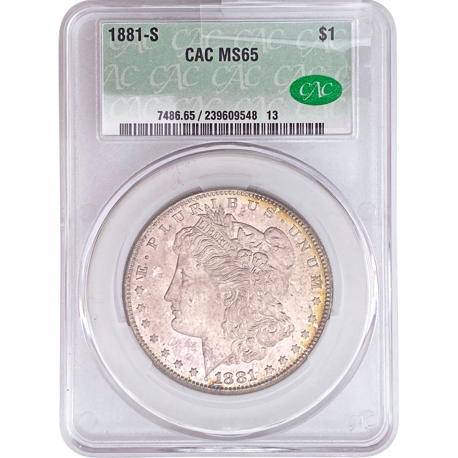 1881-S Morgan Silver Dollar CAC MS65 (1 of 2)