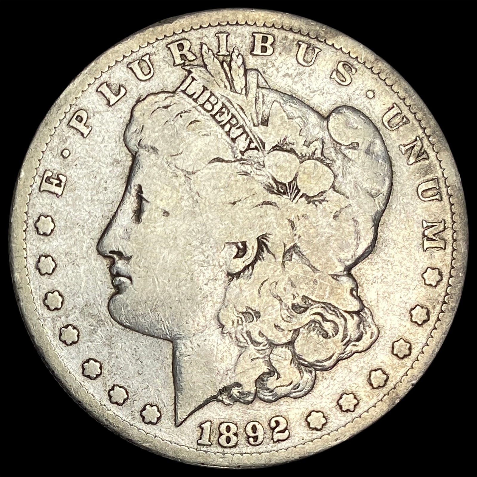 1892-S Silver Morgan Dollar CLOSELY UNCIRCULATED: 1892-S Silver Morgan Dollar CLOSELY UNCIRCULATED