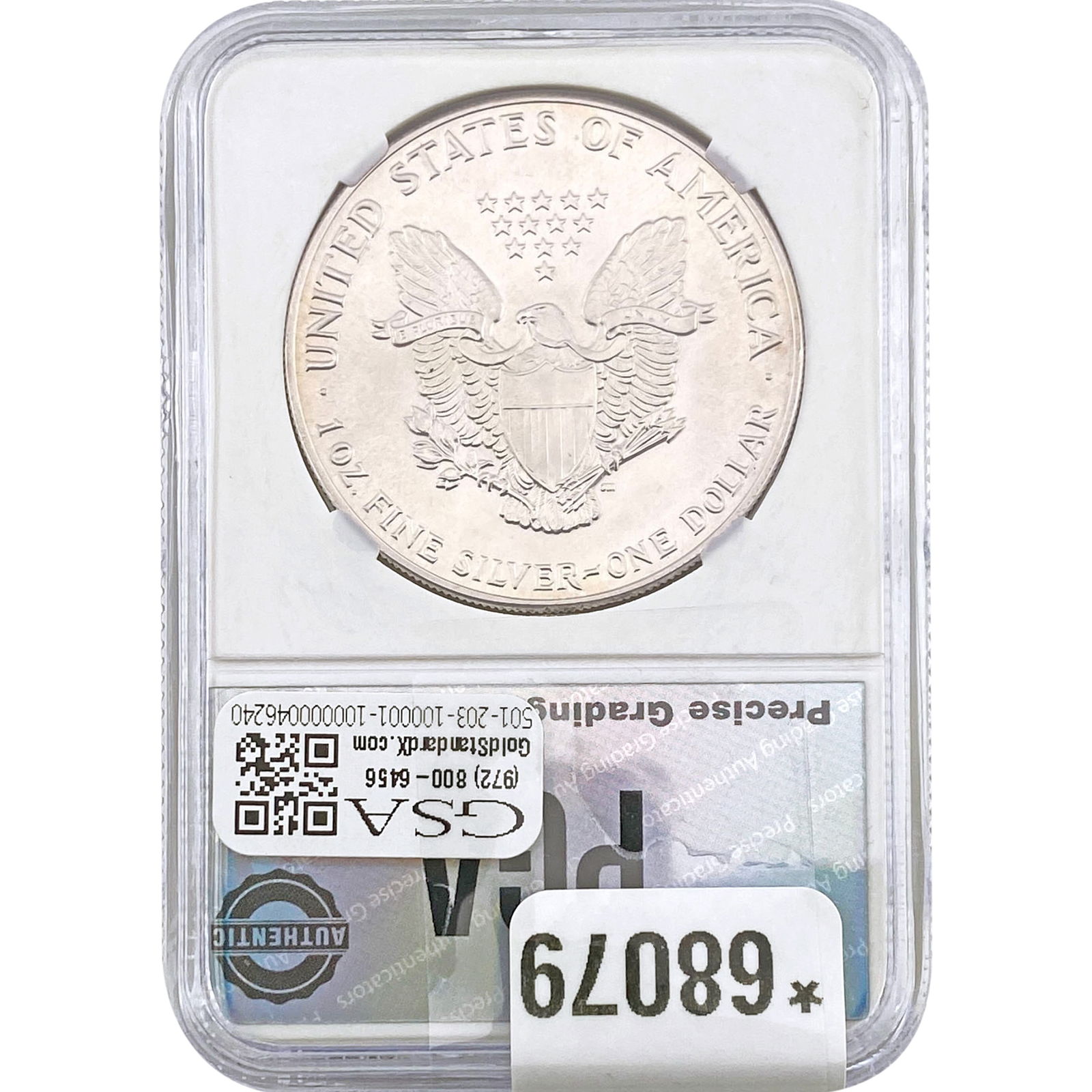 1986 Silver Eagle PGA MS69 - 2