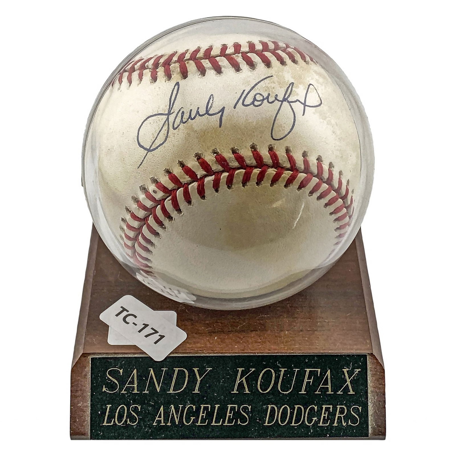 Sandy Koufax Signed Baseball Dodgers w/ Certificate (1 of 5)
