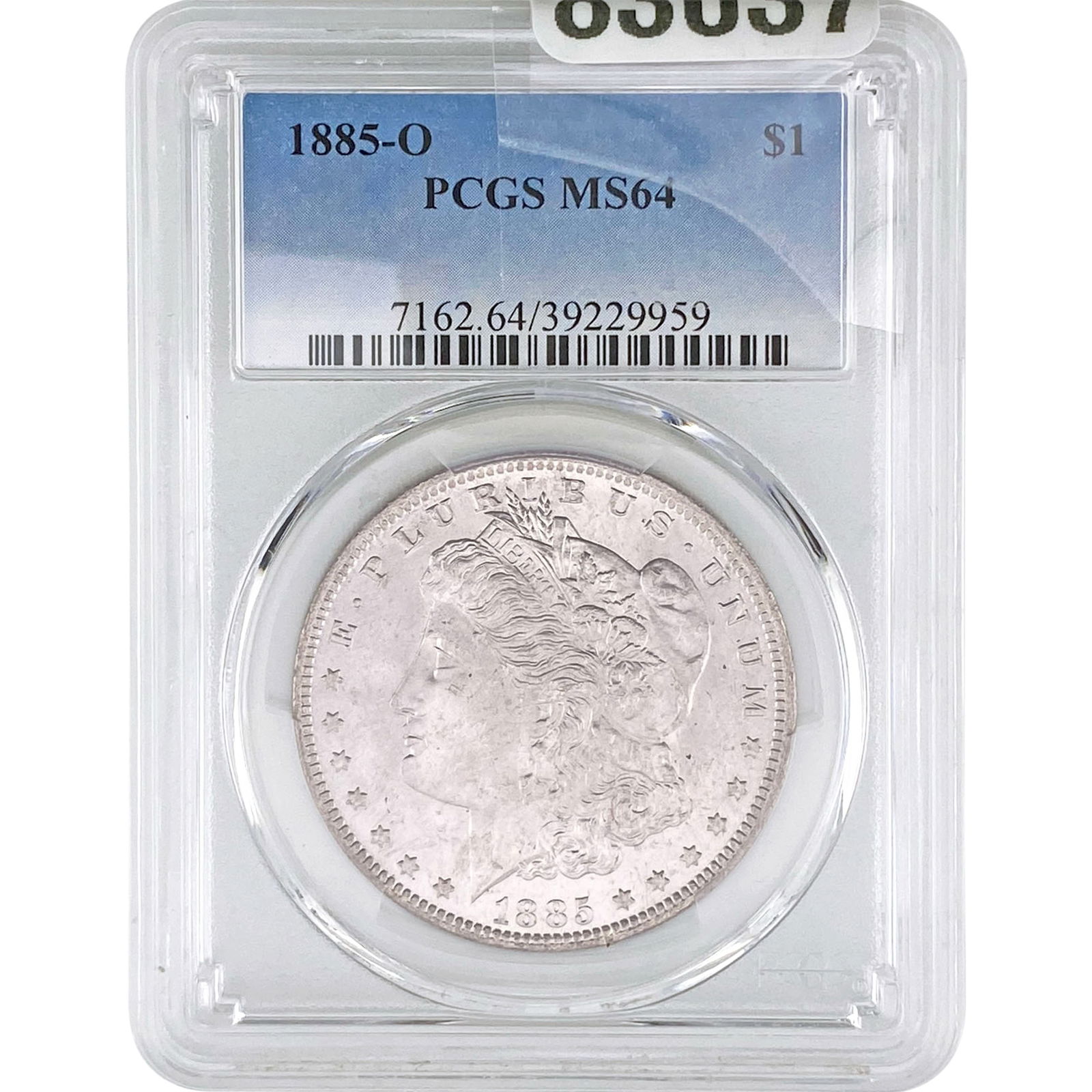 1885-O Morgan Silver Dollar PCGS MS64: 1885-O Morgan Silver Dollar PCGS MS64
