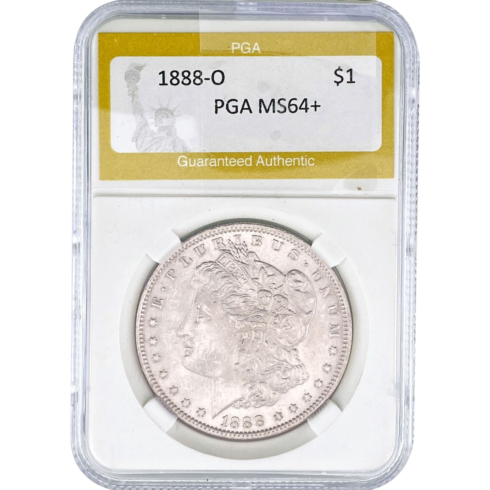 1888-O Morgan Silver Dollar PGA MS64+: 1888-O Morgan Silver Dollar PGA MS64+