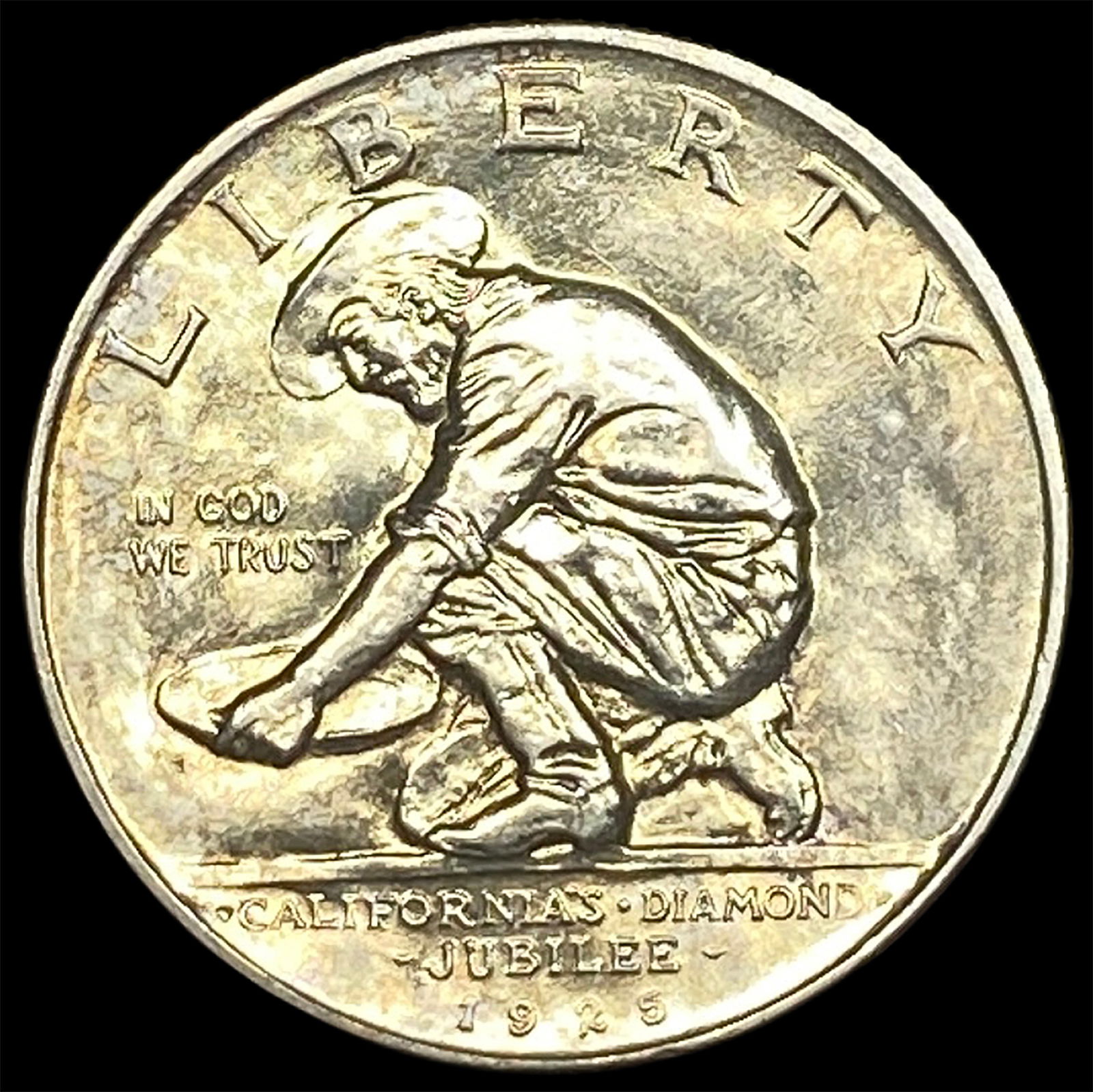 1925 Silver California Diamond Jubilee Half Dollar CHOICE BU (1 of 2)