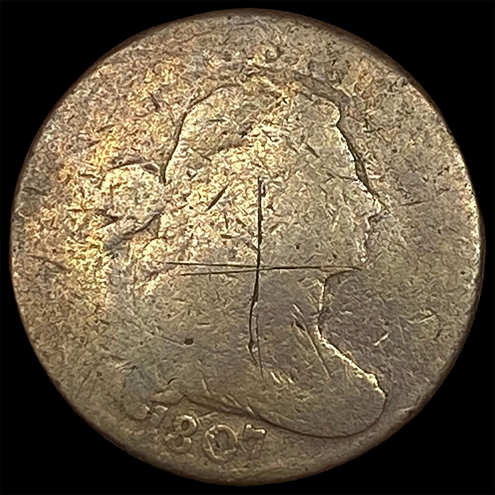 1807 Draped Bust Large Cent NICELY CIRCULATED (1 of 2)
