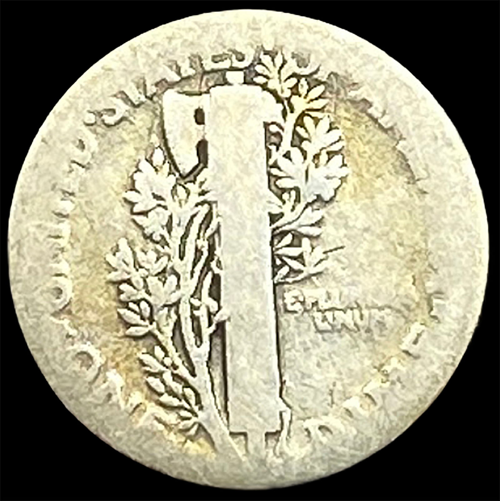 1921 Silver Mercury Dime NICELY CIRCULATED - 2