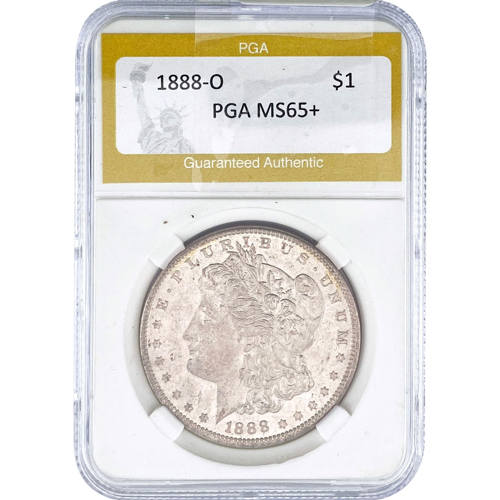 1888-O Morgan Silver Dollar PGA MS65+: 1888-O Morgan Silver Dollar PGA MS65+