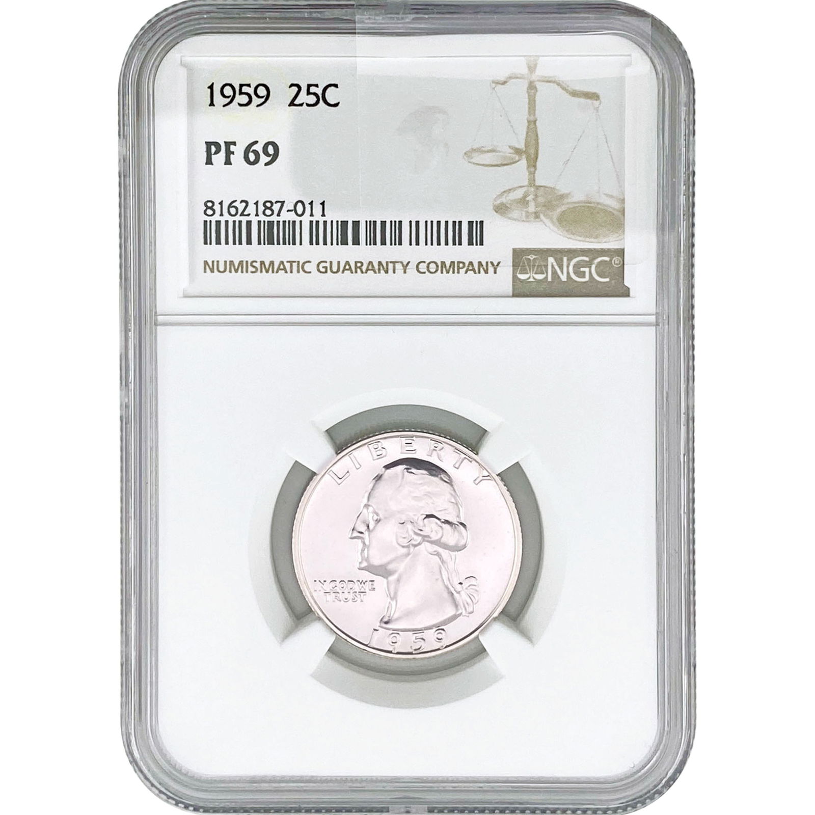 1959 Washington Silver Quarter NGC PF69 (1 of 2)