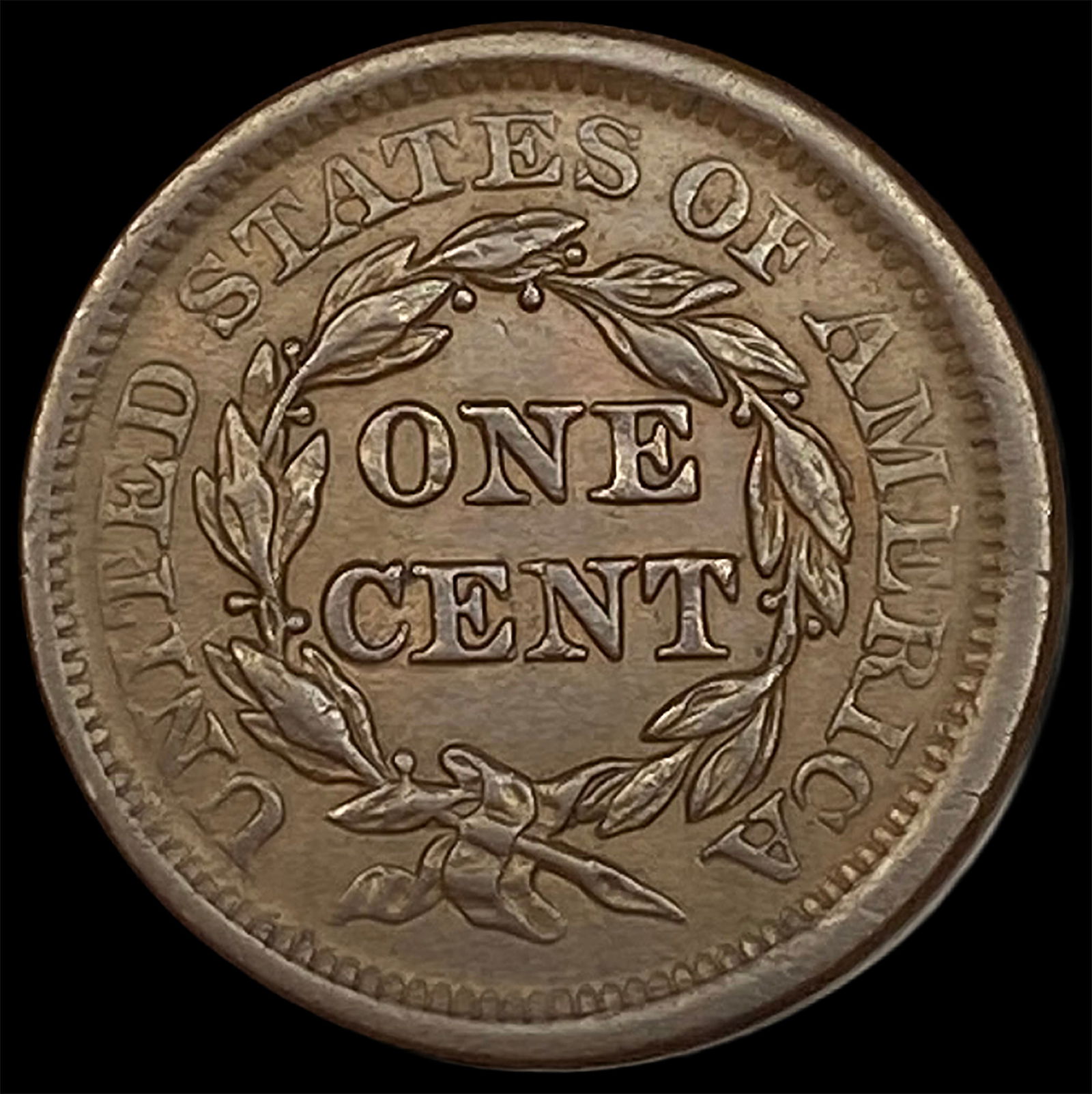 1856 Braided Hair Large Cent CLOSELY UNCIRCULATED - 2