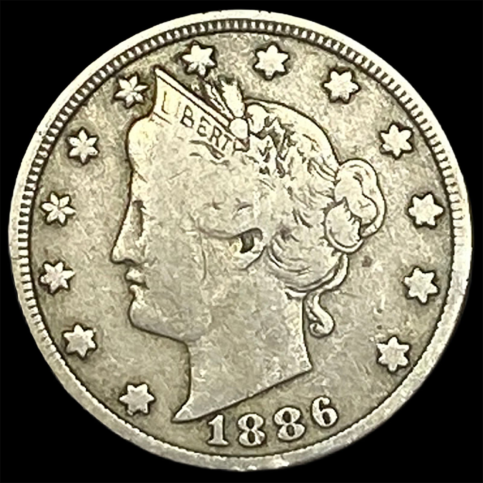 1886 Liberty Head Nickel LIGHTLY CIRCULATED (1 of 2)