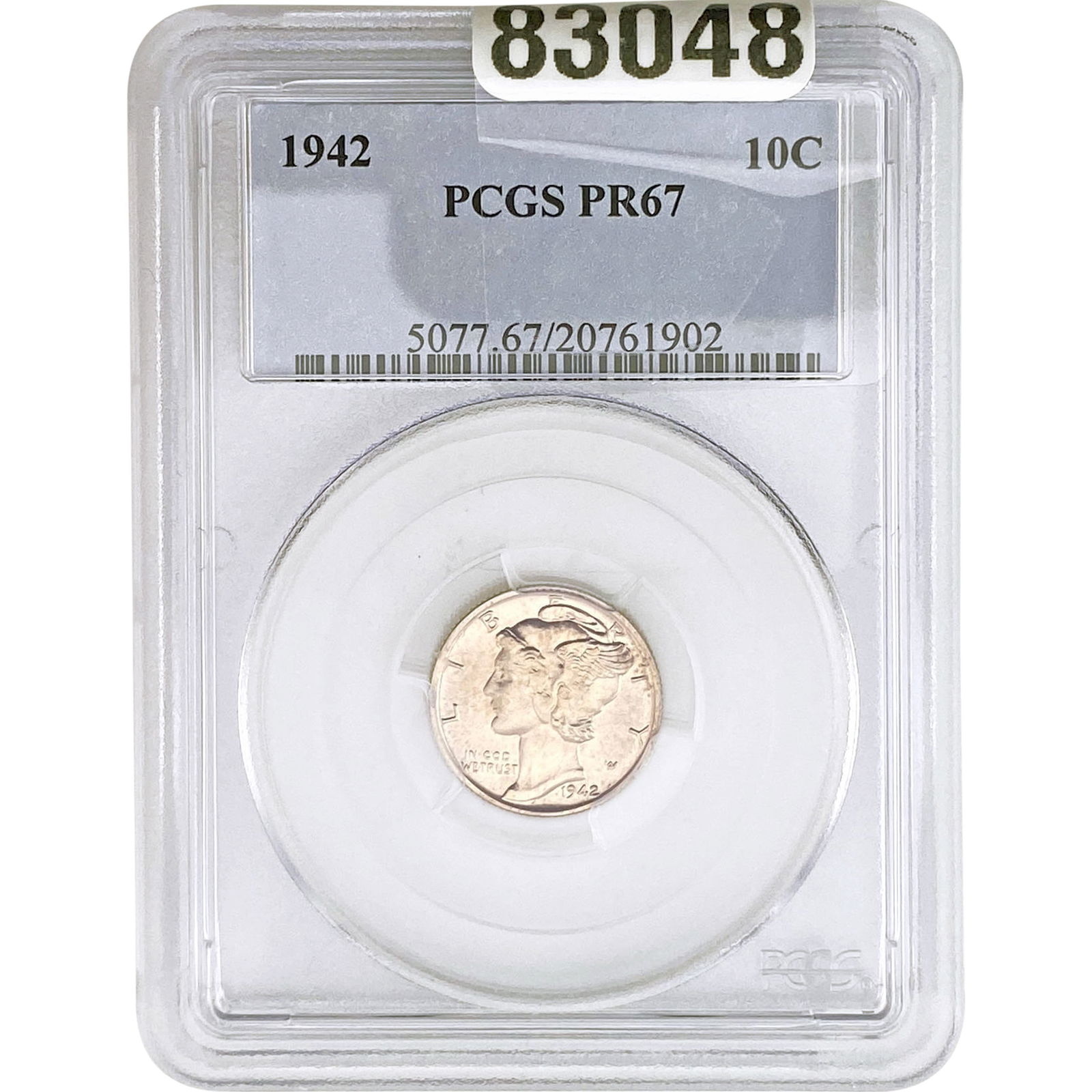 1942 Mercury Silver Dime PCGS PR67 (1 of 2)