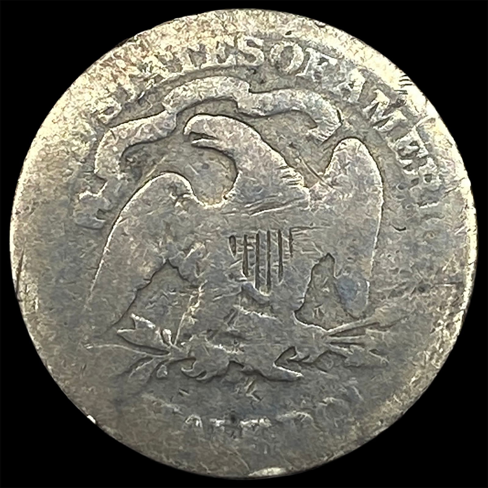 1874 Arrows Silver Seated Liberty Half Dollar NICELY CIRCULATED - 2