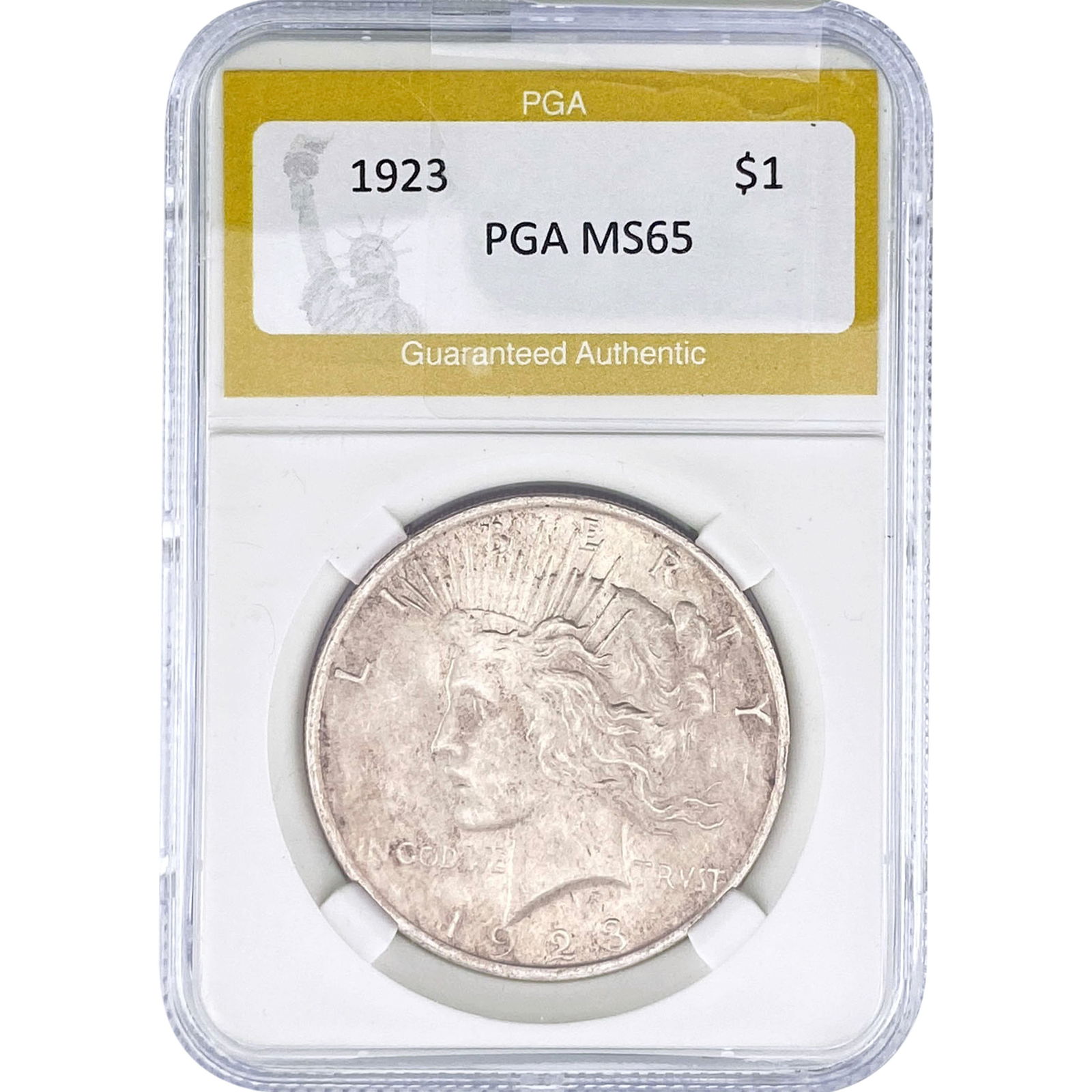 1923 Silver Peace Dollar PGA MS65 (1 of 2)