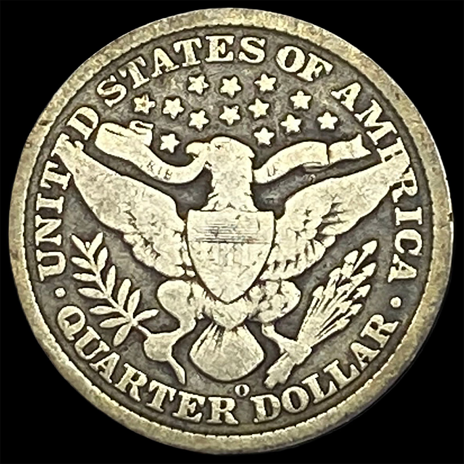 1896-O Silver Barber Quarter LIGHTLY CIRCULATED - 2