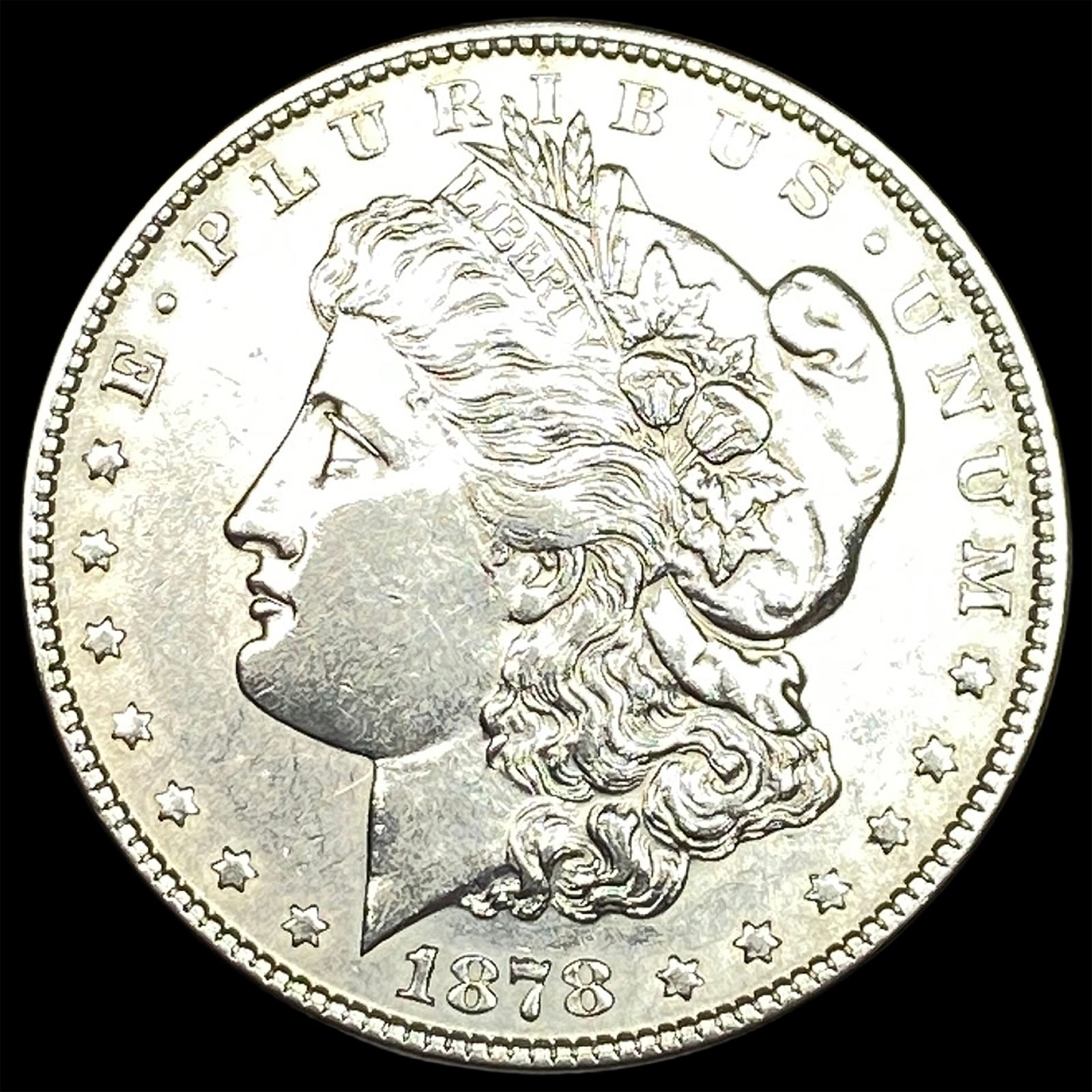 1878 Silver Morgan Dollar CLOSELY UNCIRCULATED: 1878 Silver Morgan Dollar CLOSELY UNCIRCULATED