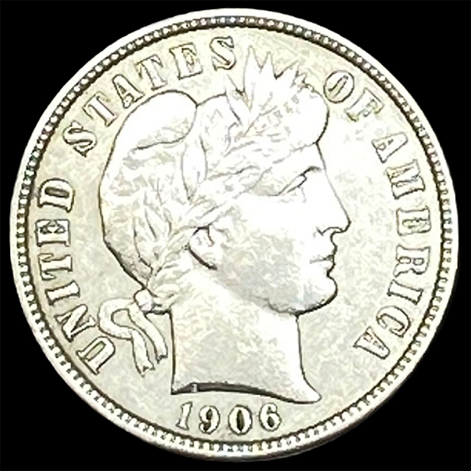 1906 Barber Dime CLOSELY UNCIRCULATED (1 of 2)