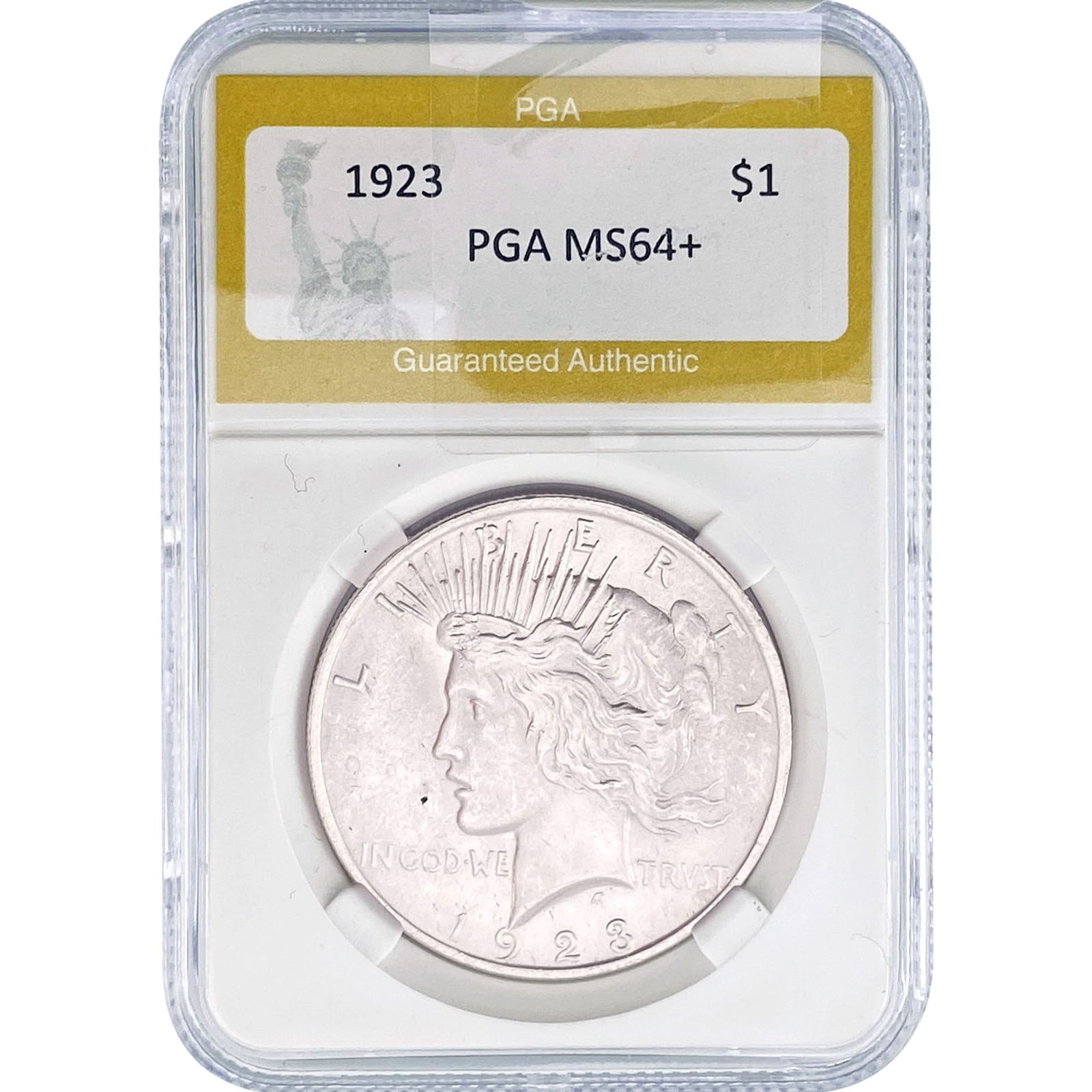 1923 Silver Peace Dollar PGA MS64+ (1 of 2)